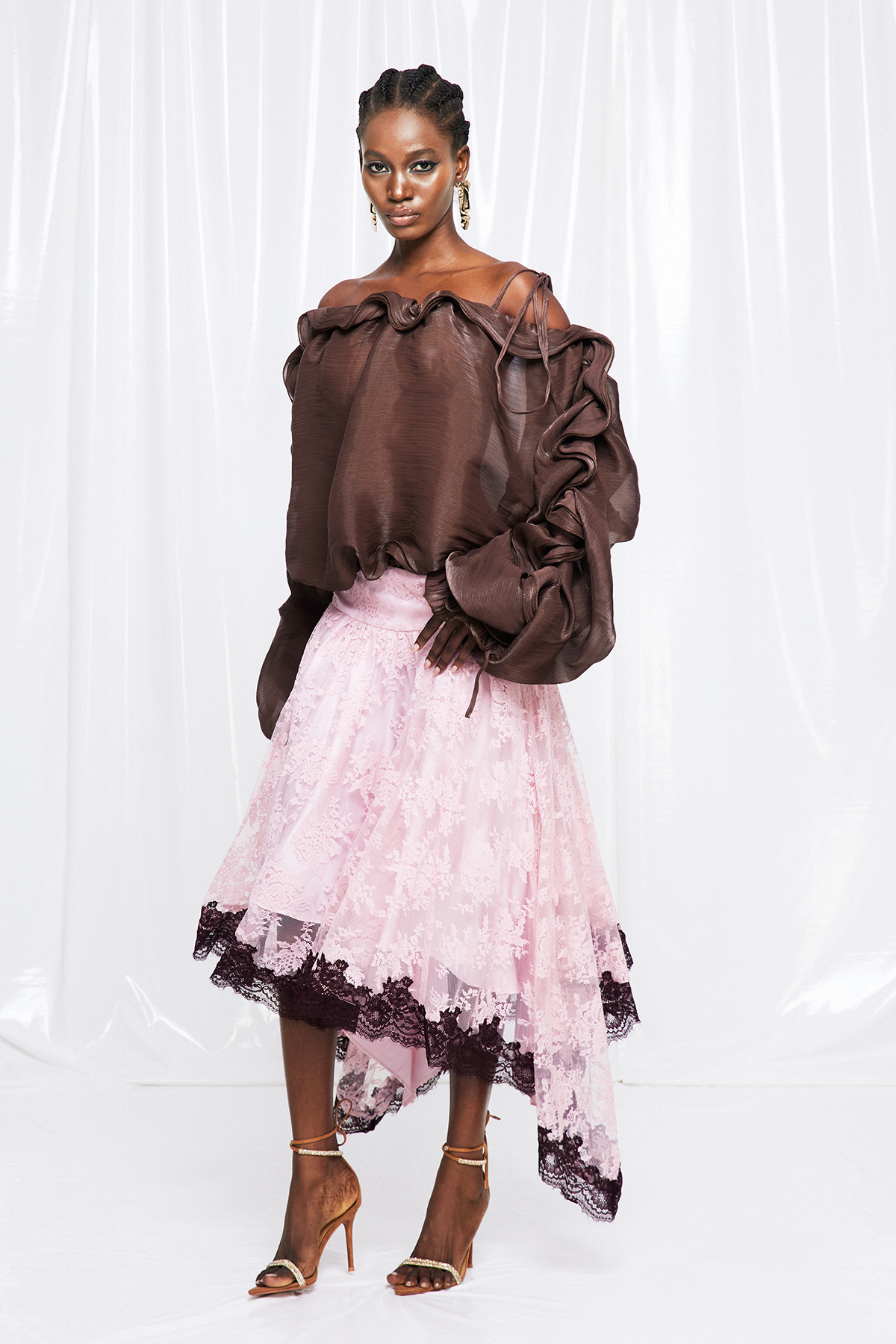 Frano Off Shoulder Ruffle Top