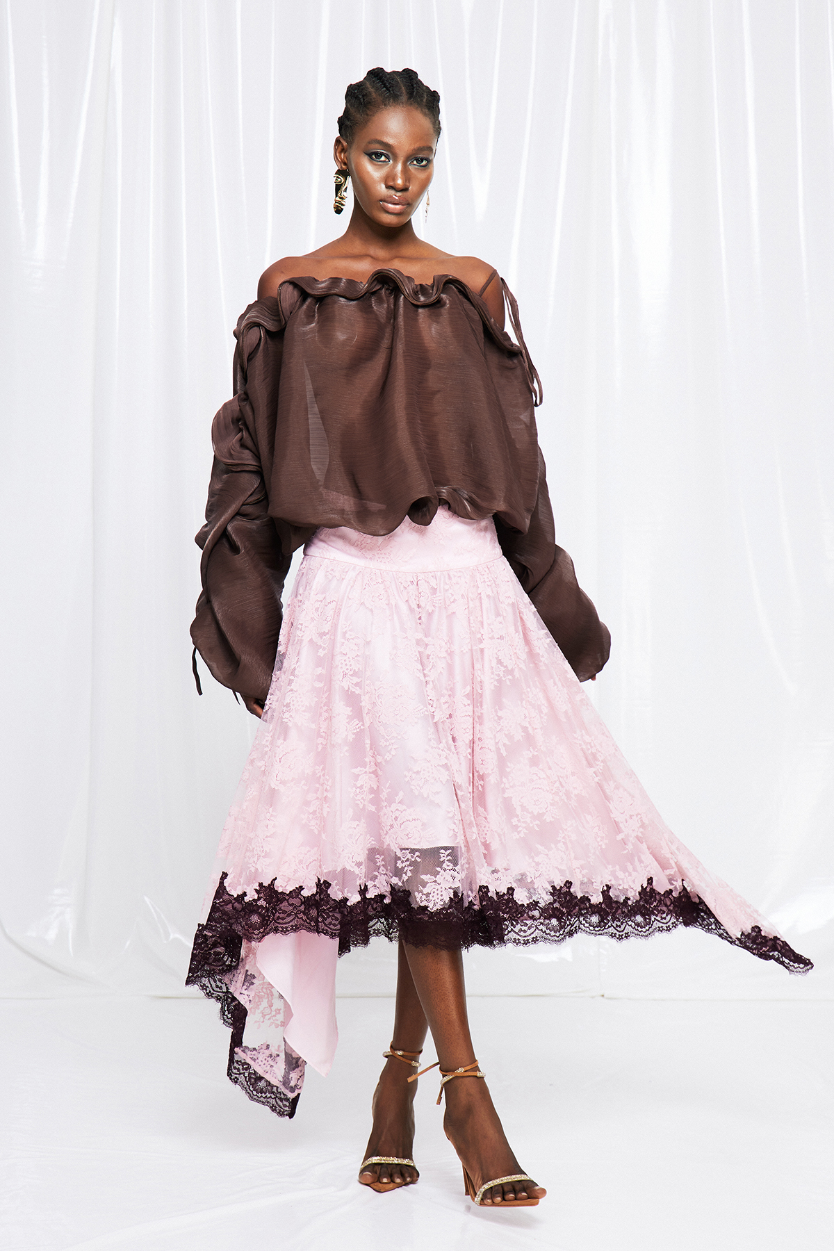 Frano Off Shoulder Ruffle Top