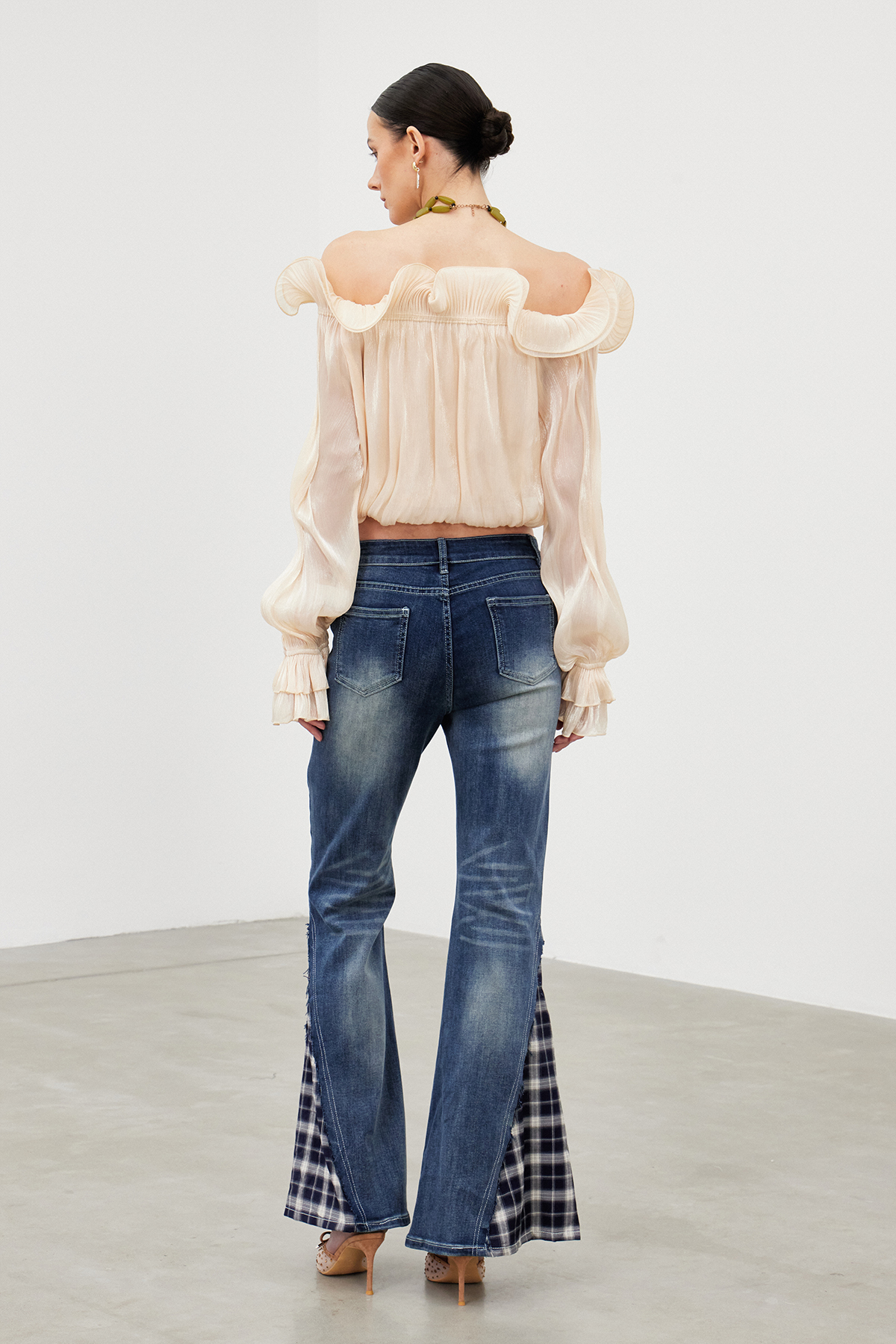 Frano Ruffle Off Shoulder Top