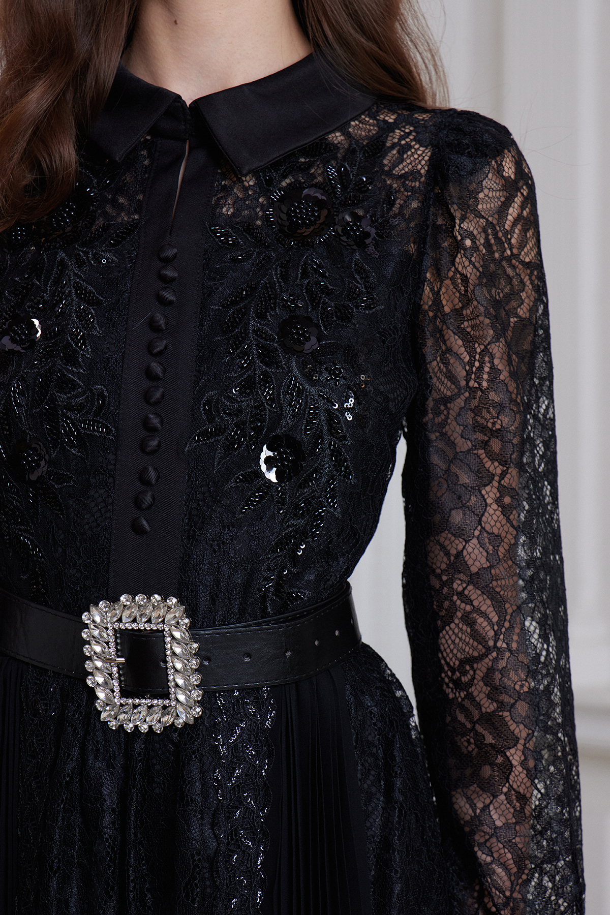 Fred Embellished Lace Maxi Dress