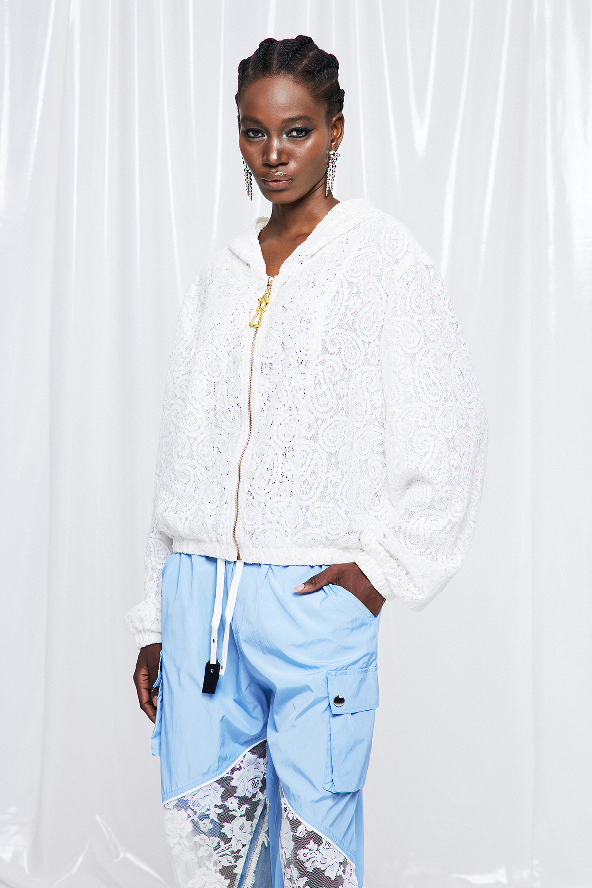 Frederik Sequin Lace Jacket