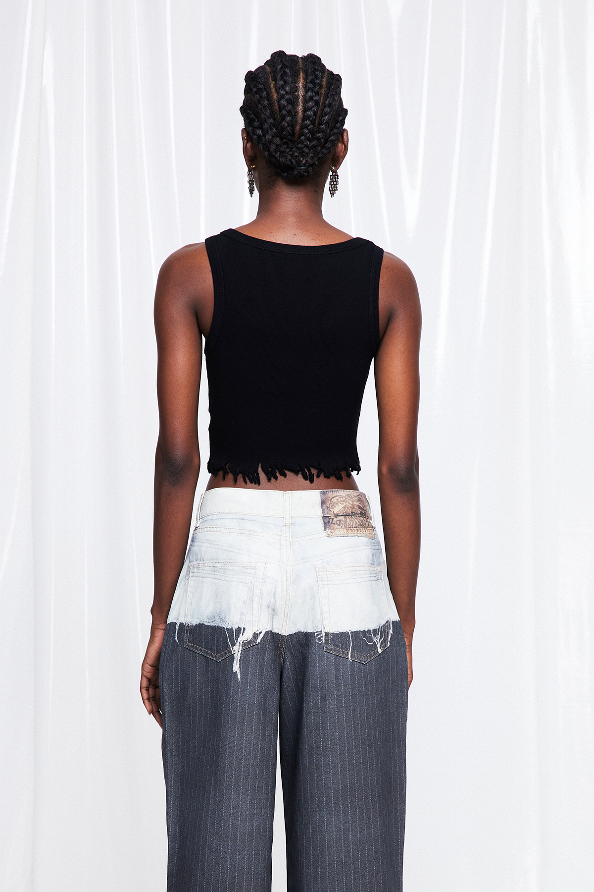 Fredo Print Tank Top In Black