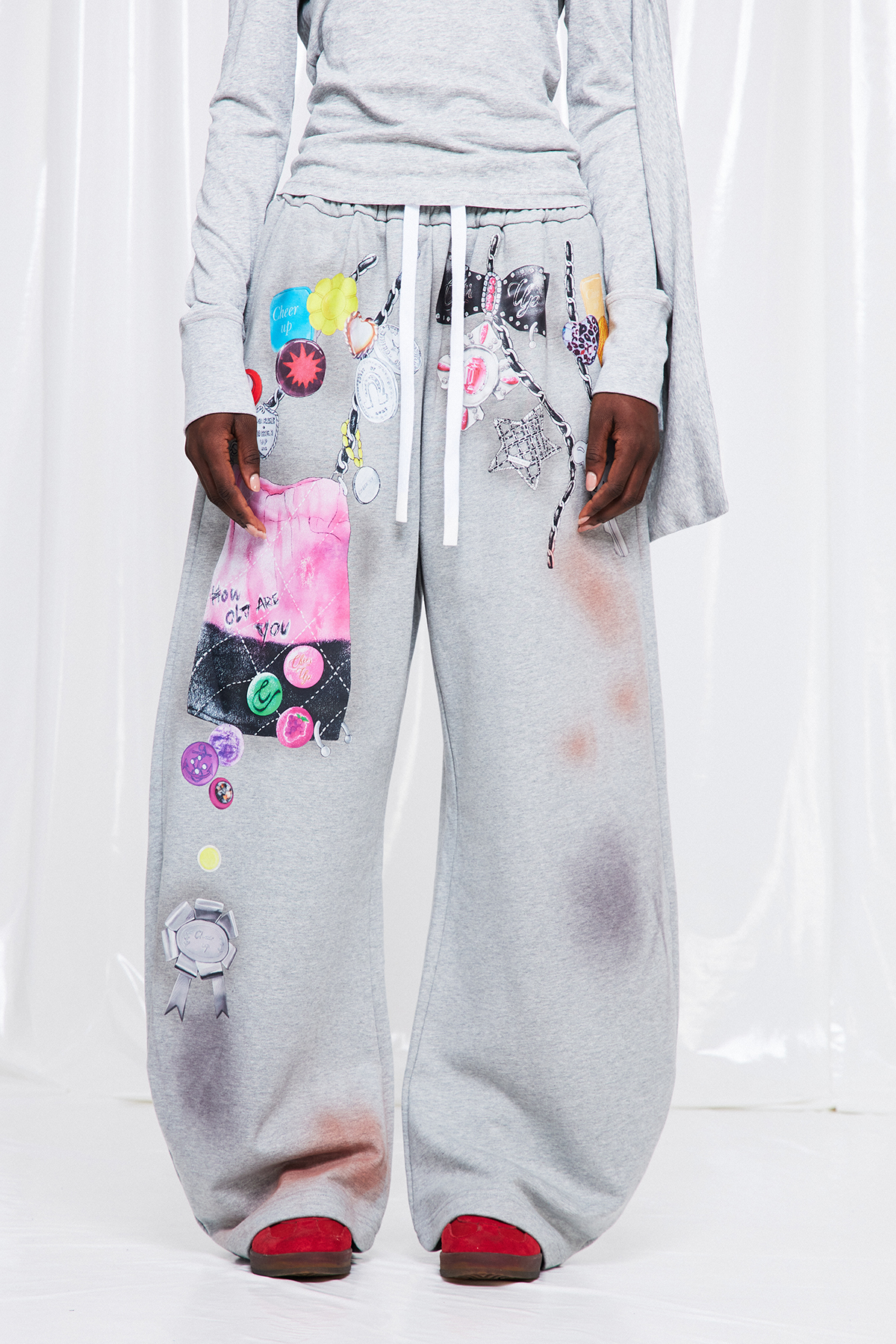 Fredrika Drawstring Print Pants