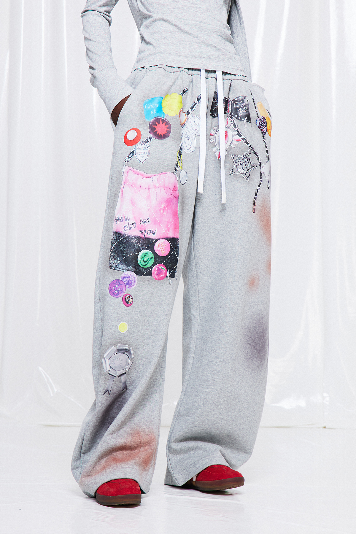 Fredrika Drawstring Print Pants