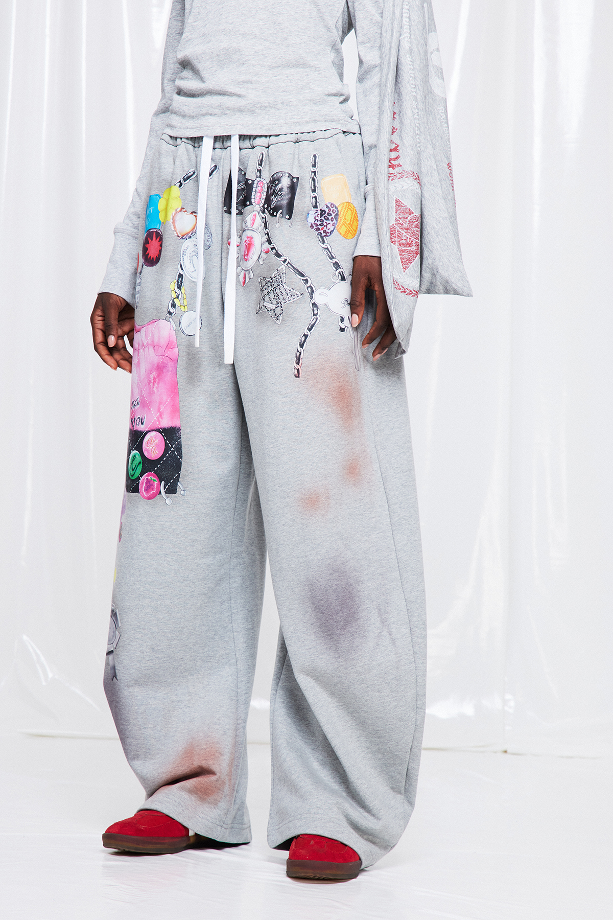 Fredrika Drawstring Print Pants