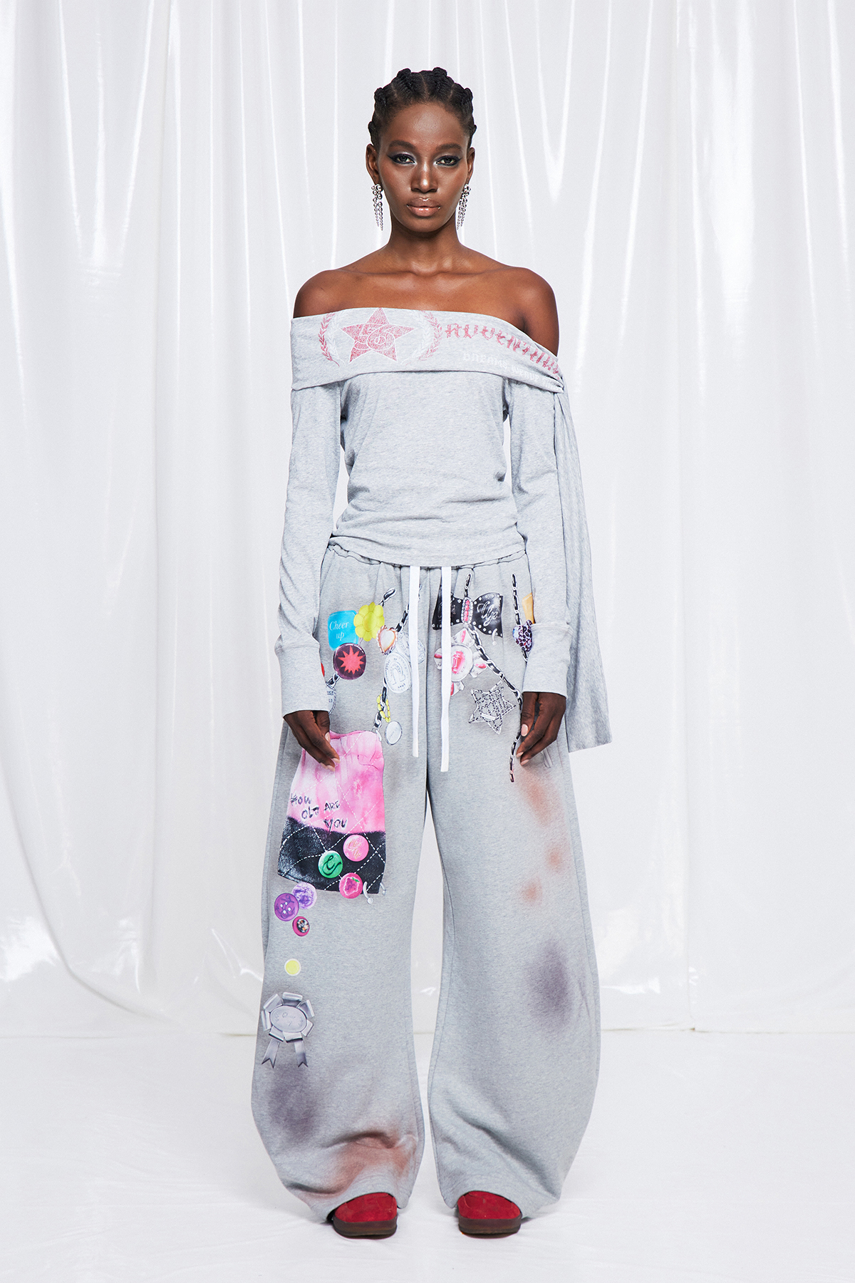 Fredrika Drawstring Print Pants