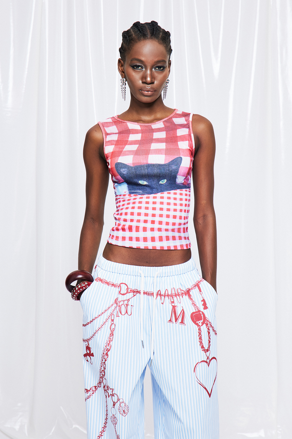 Freida Grid Tank Top