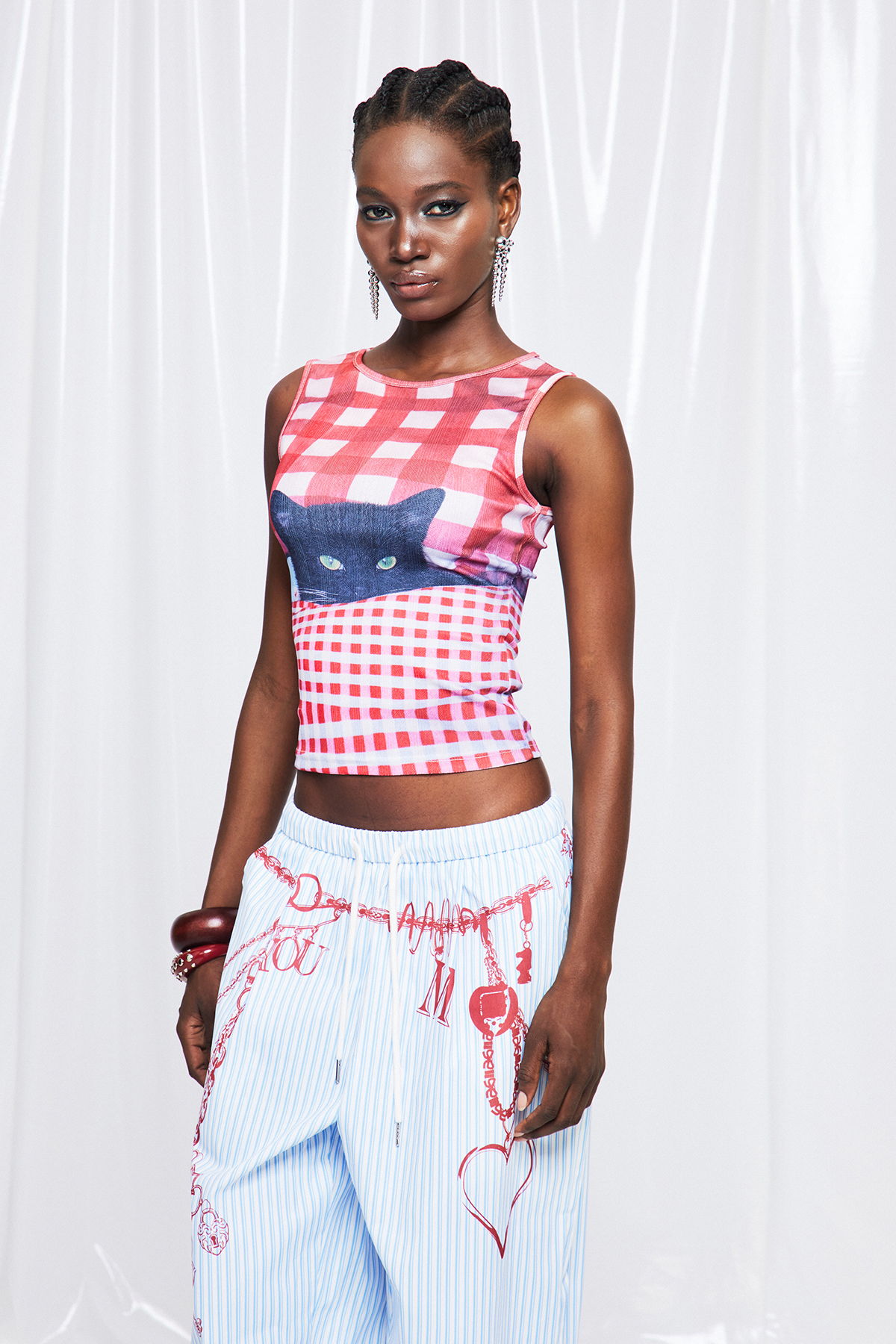 Freida Grid Tank Top