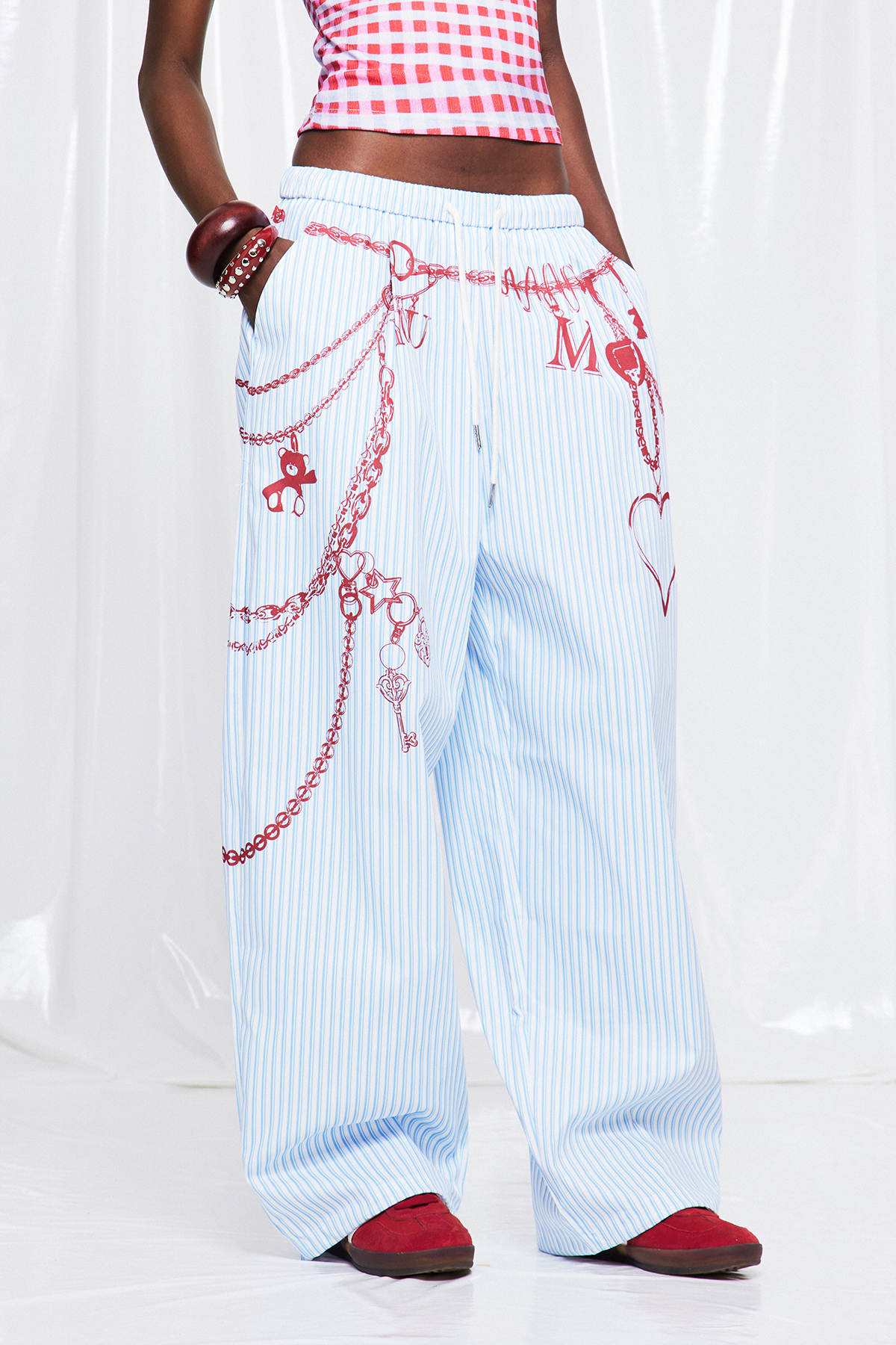 Frej Stripe Print Pants