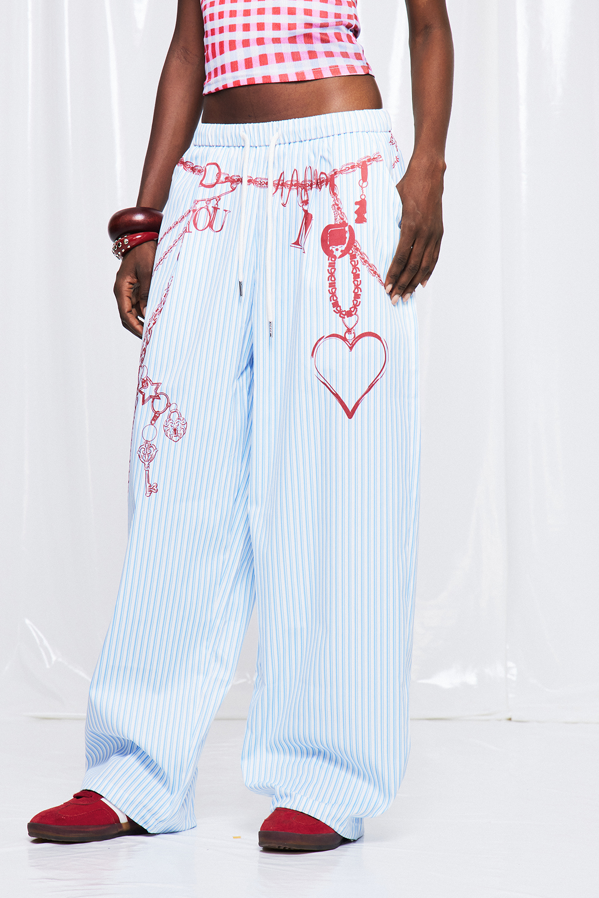 Frej Stripe Print Pants