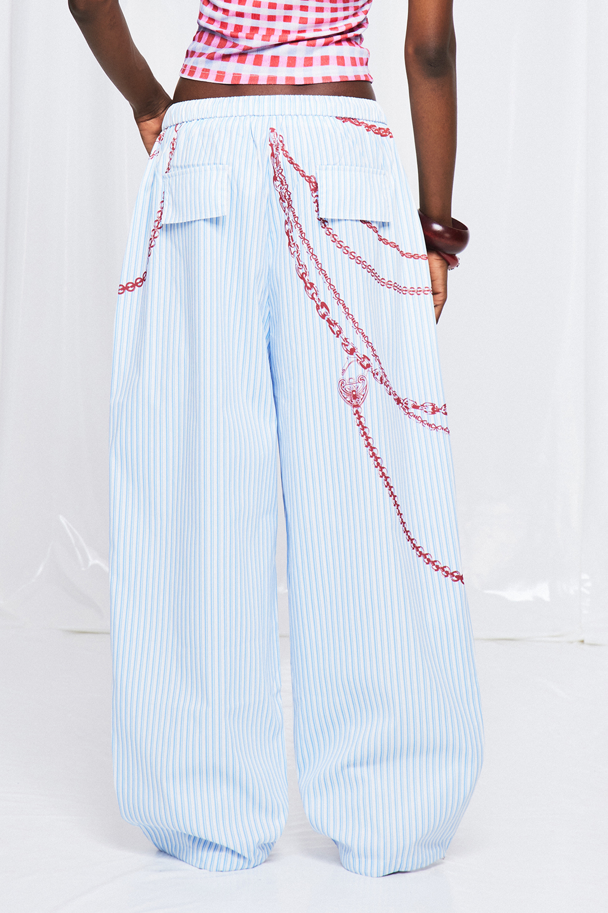 Frej Stripe Print Pants