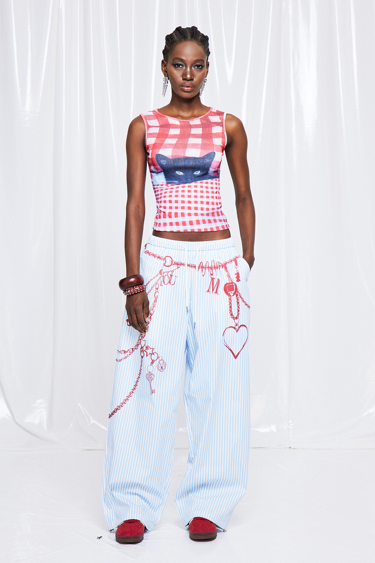 Frej Stripe Print Pants