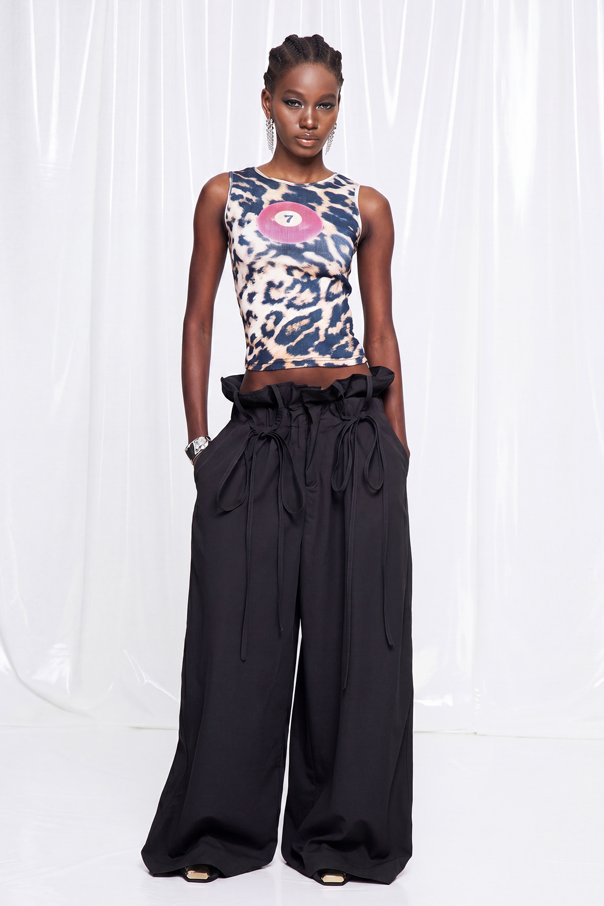 Freja Ruch Wide Leg Pants In Black