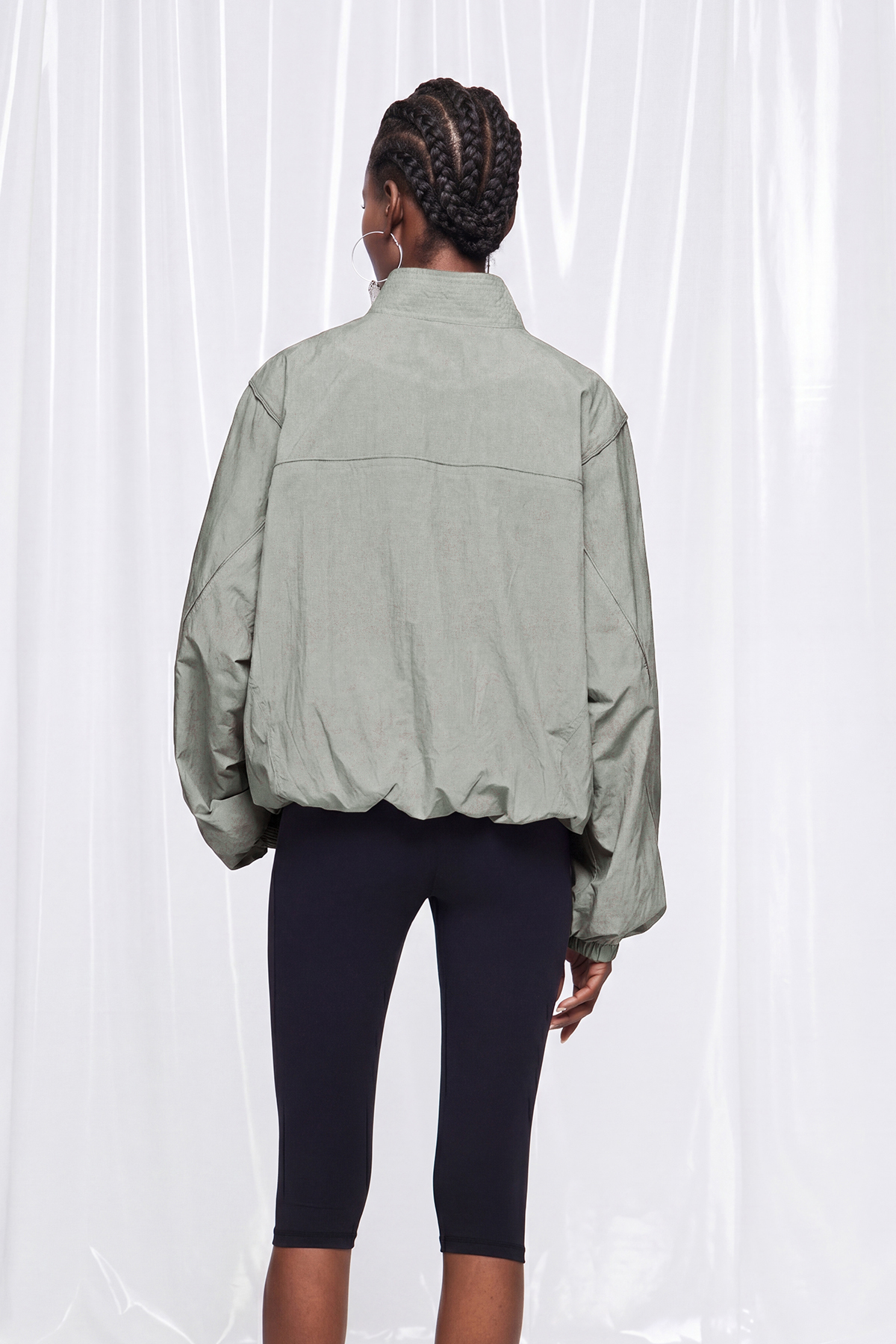 Freyja Harrington Jacket In Green