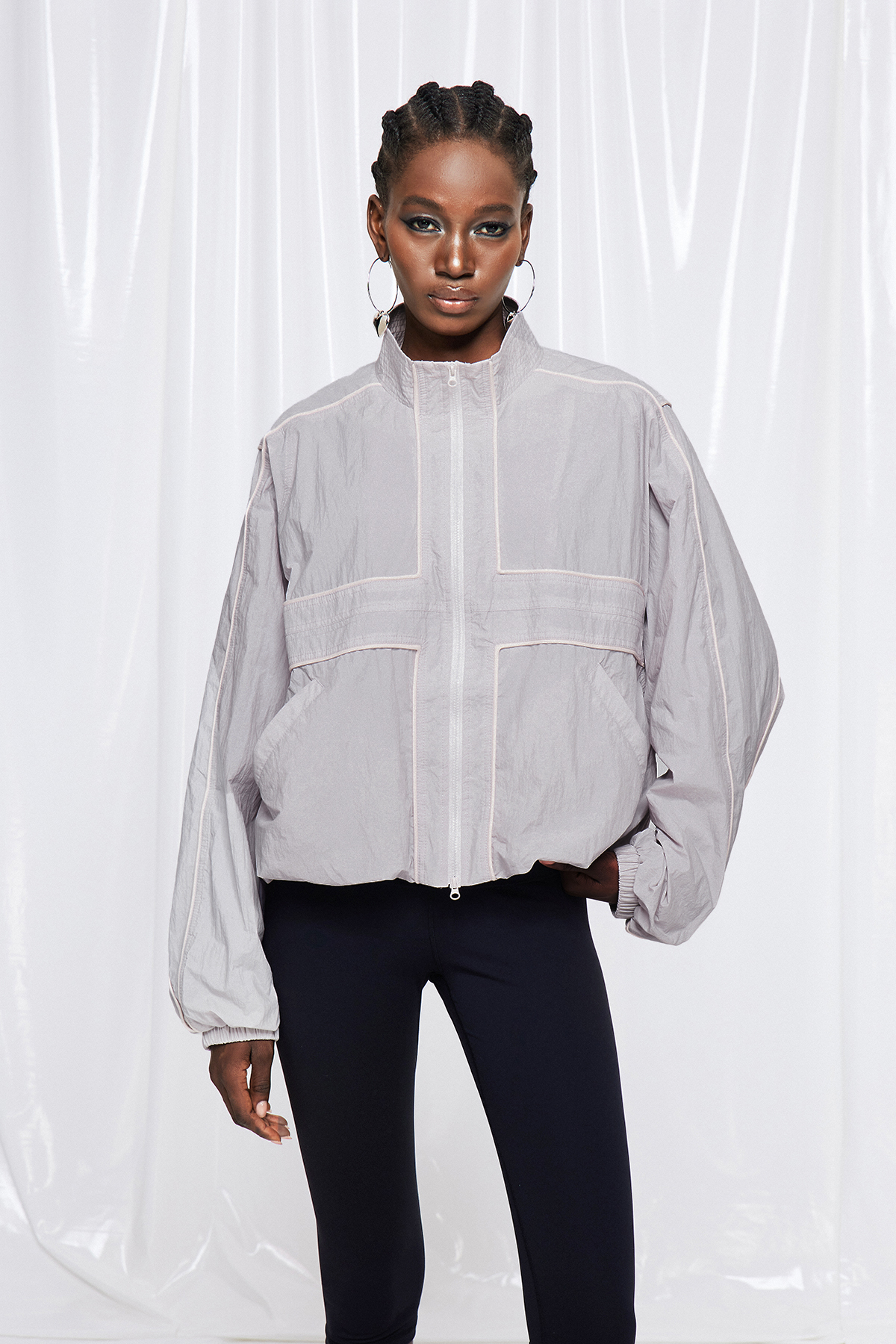 Freyja Harrington Jacket In Pink