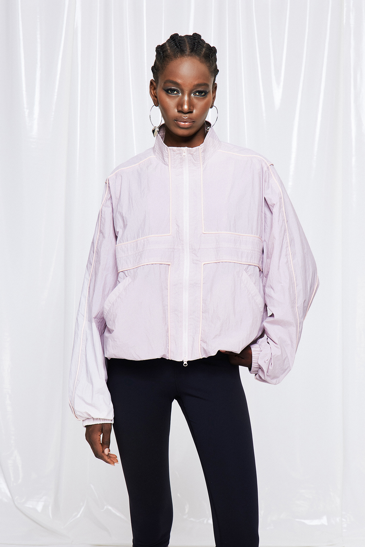 Freyja Harrington Jacket In Pink