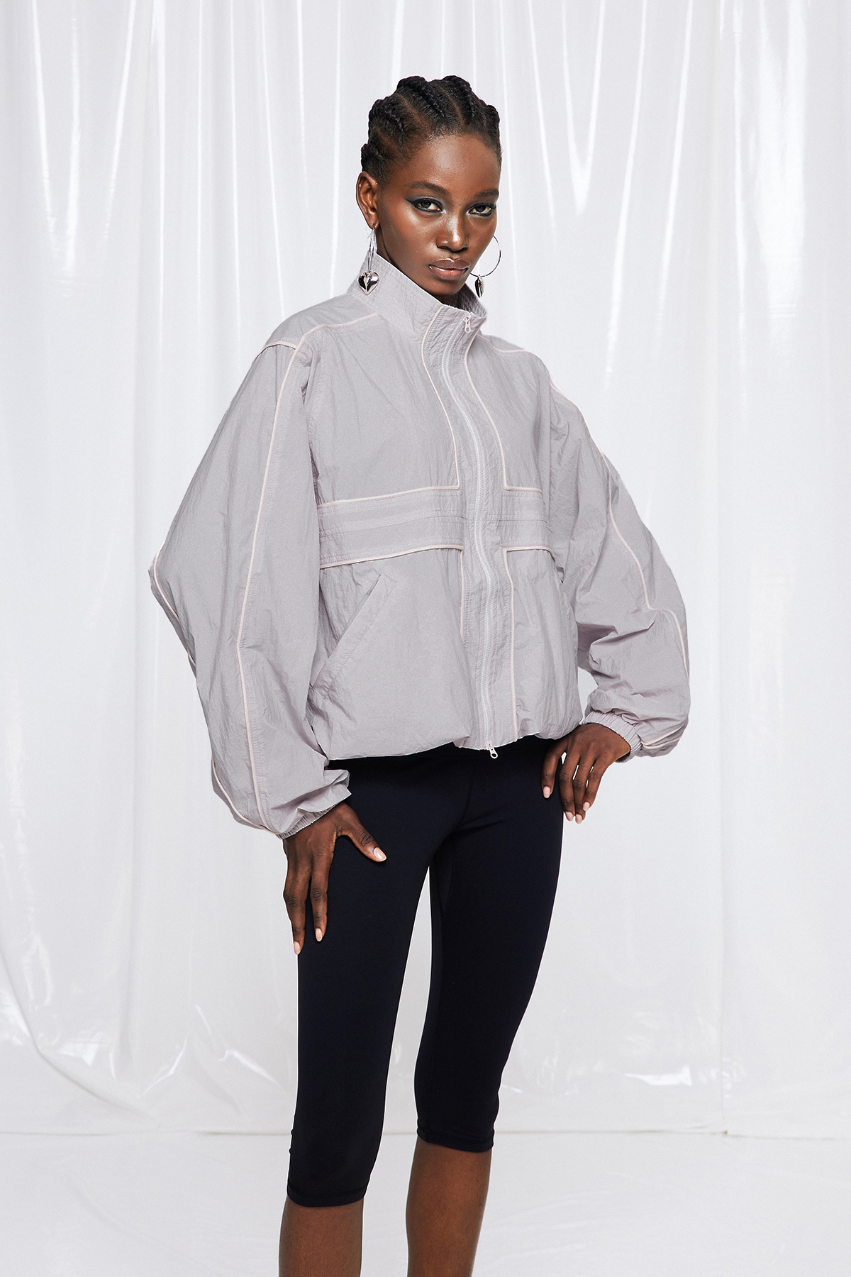 Freyja Harrington Jacket In Pink