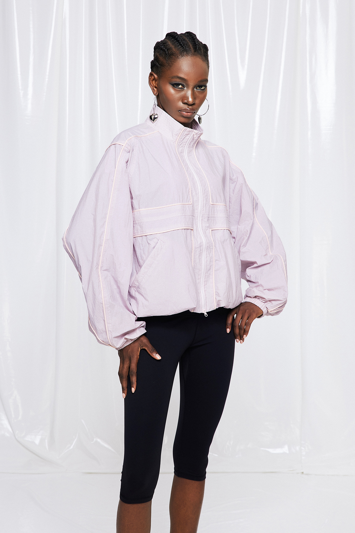 Freyja Harrington Jacket In Pink