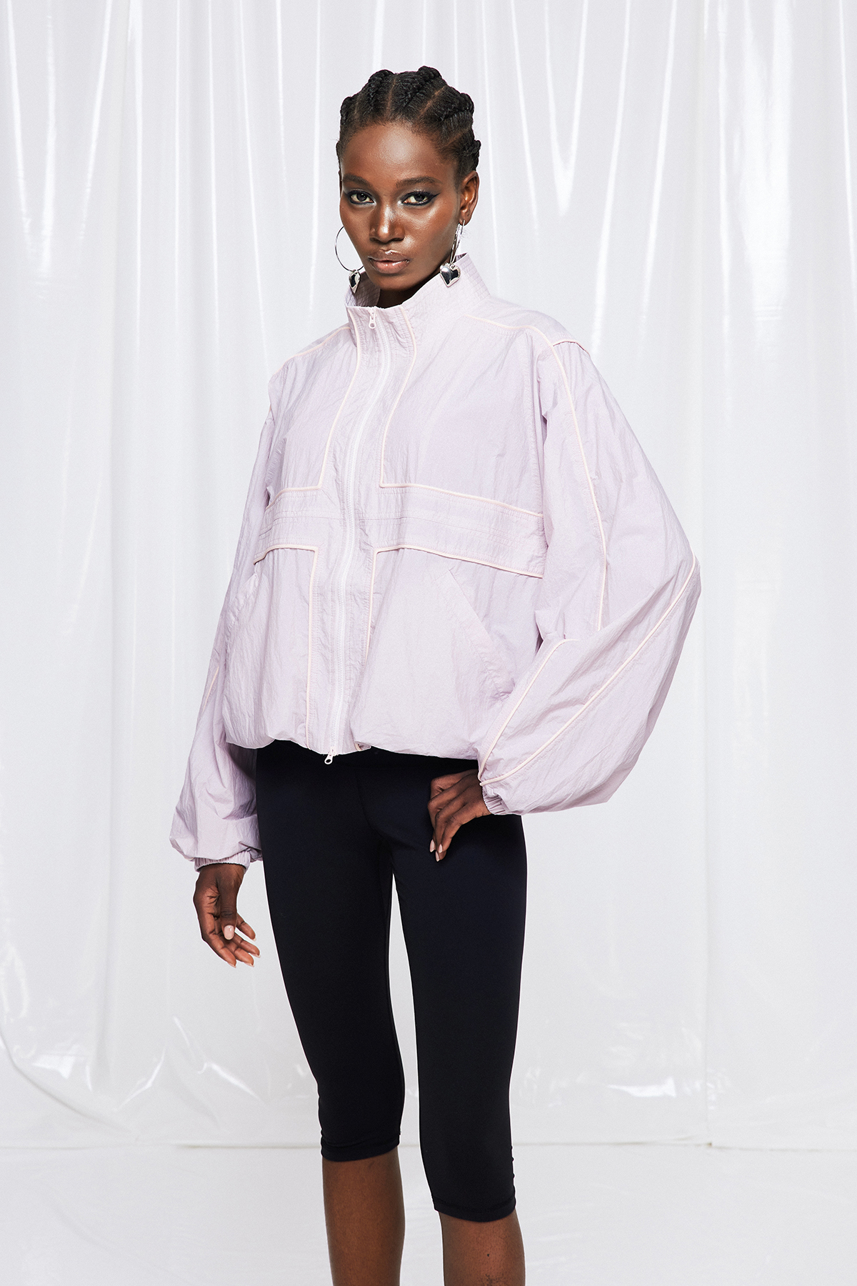 Freyja Harrington Jacket In Pink