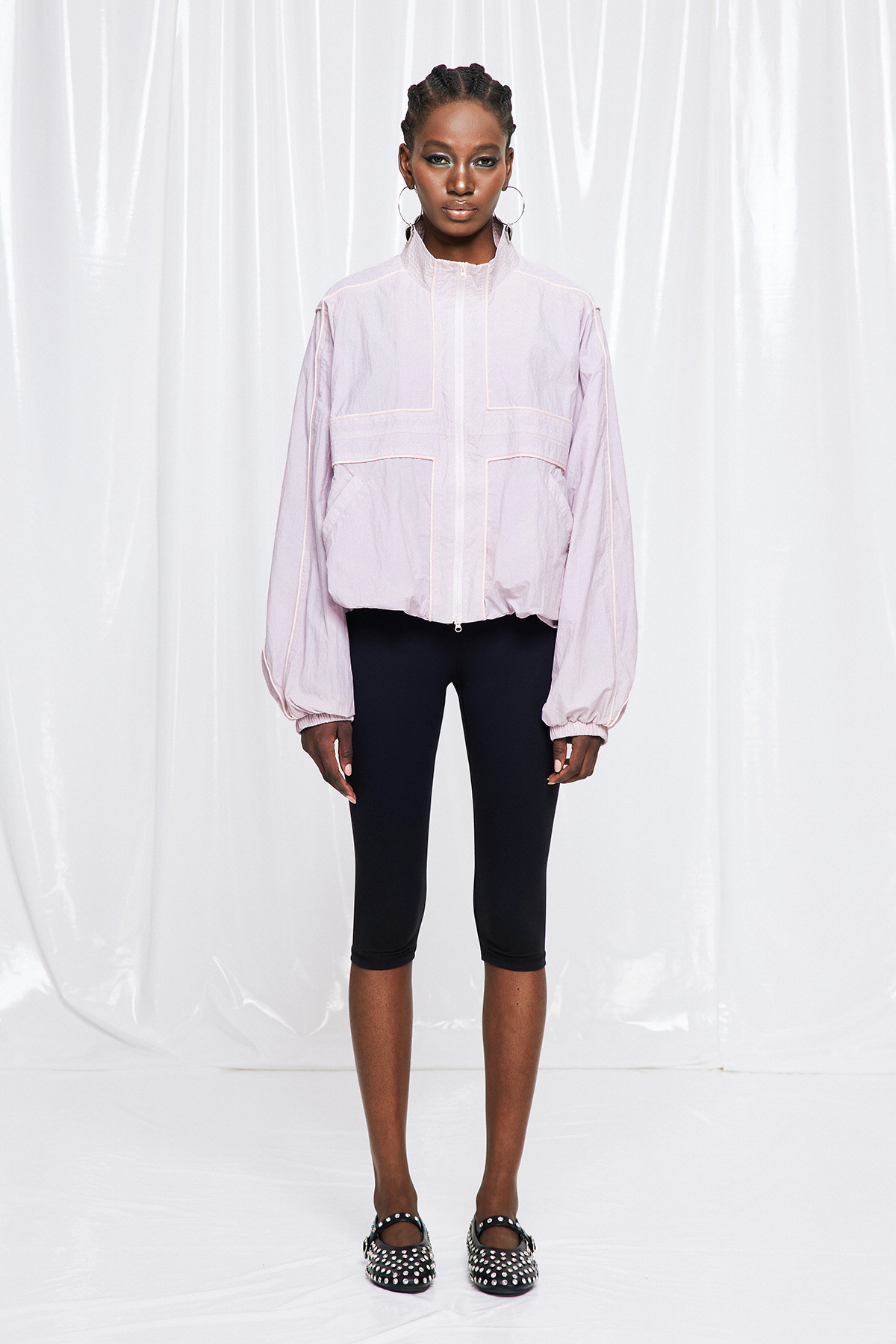 Freyja Harrington Jacket In Pink