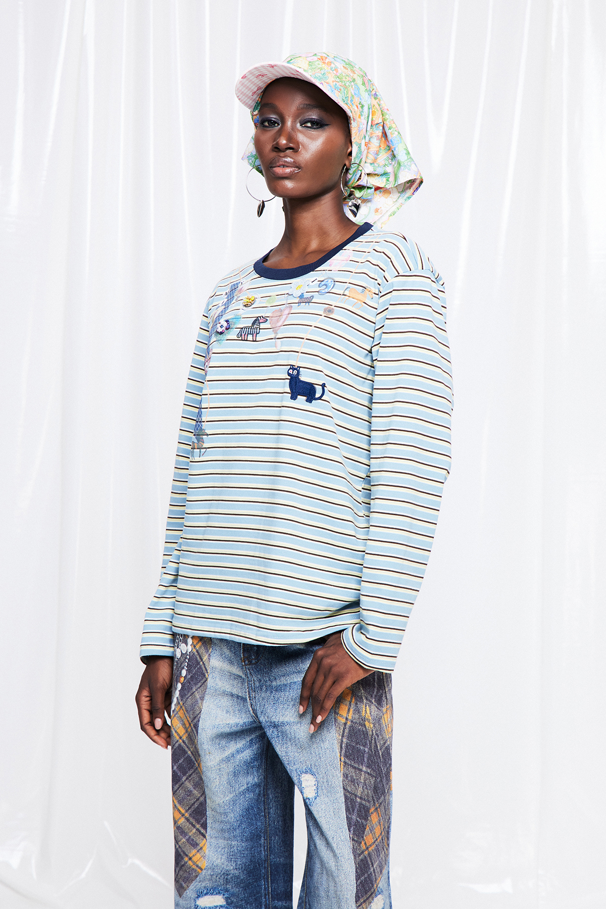 Friday Stripe Print Top