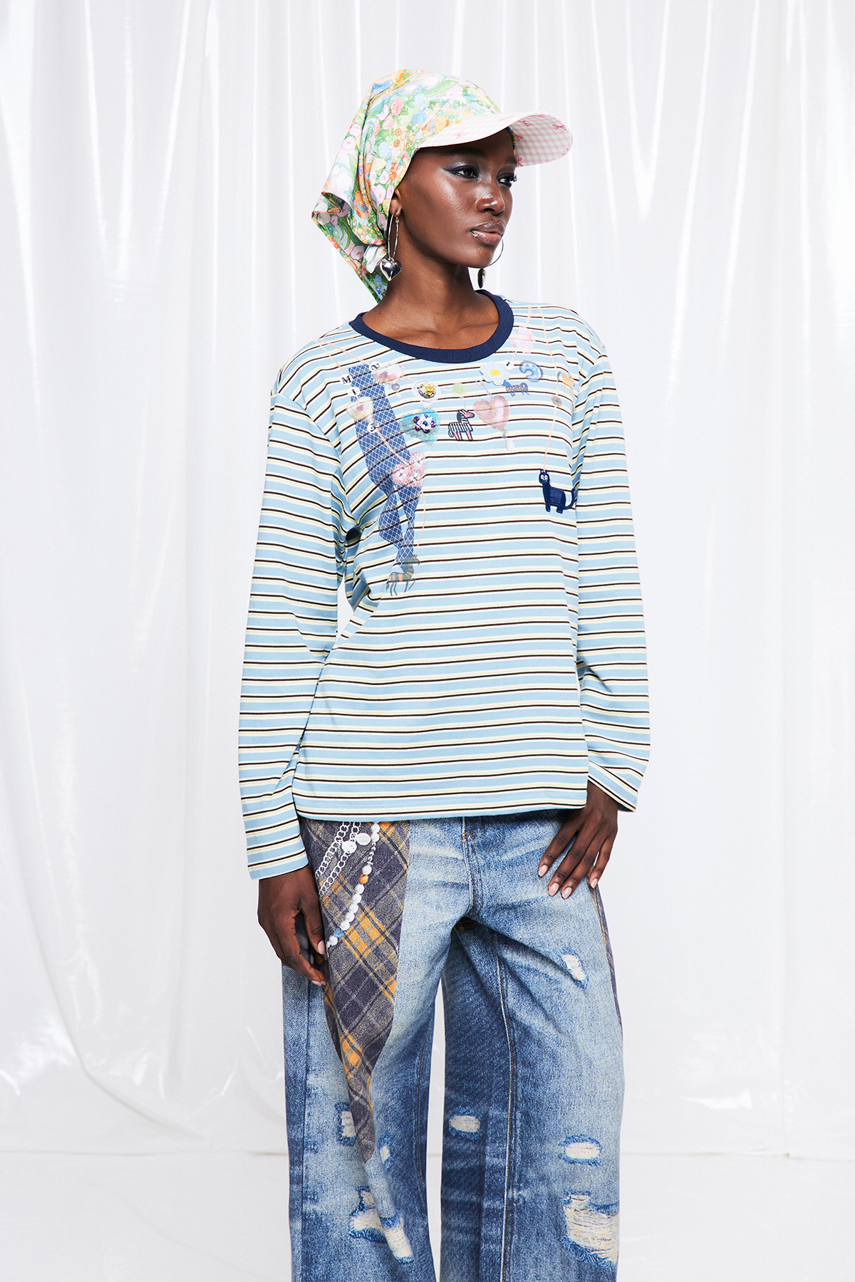 Friday Stripe Print Top