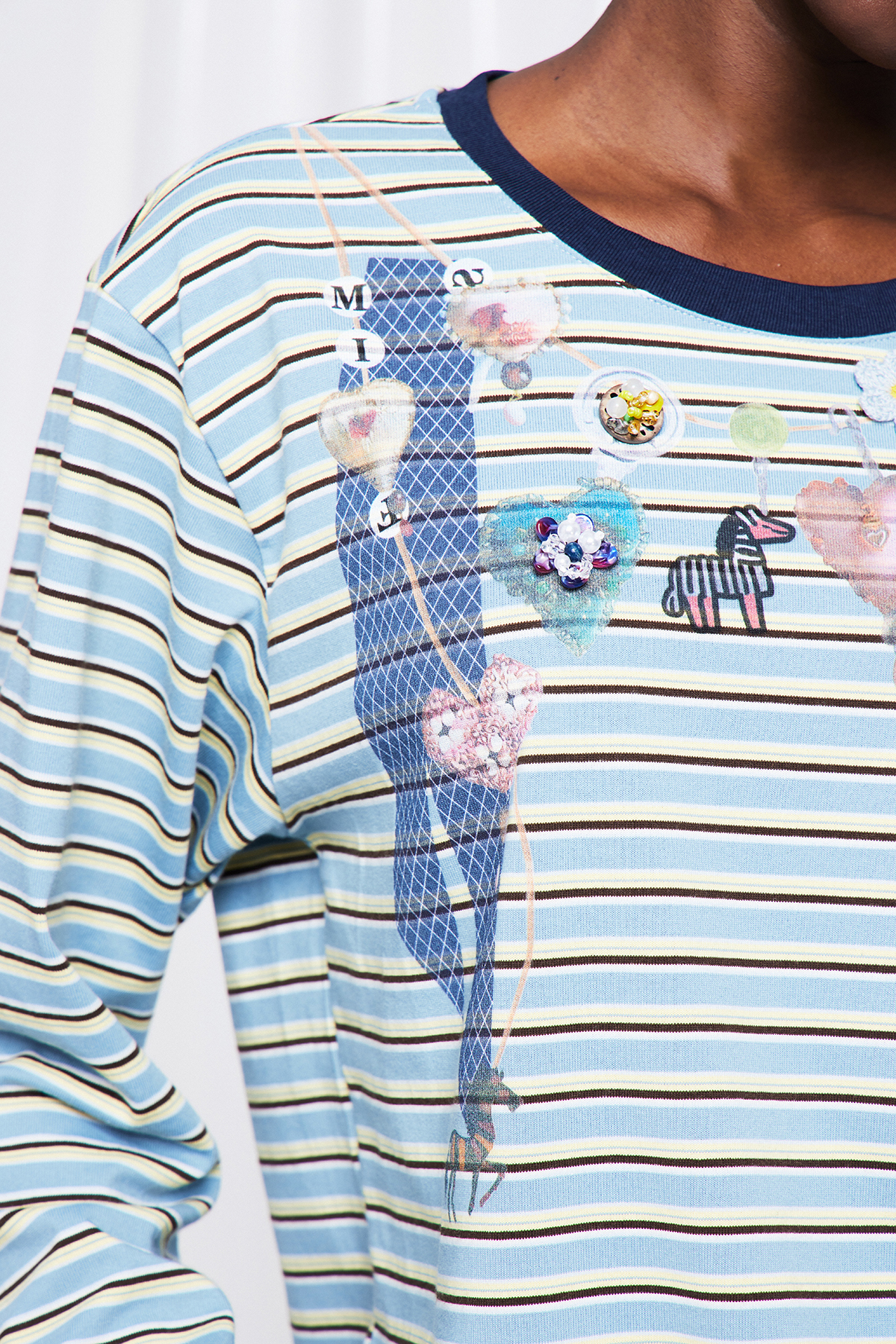 Friday Stripe Print Top