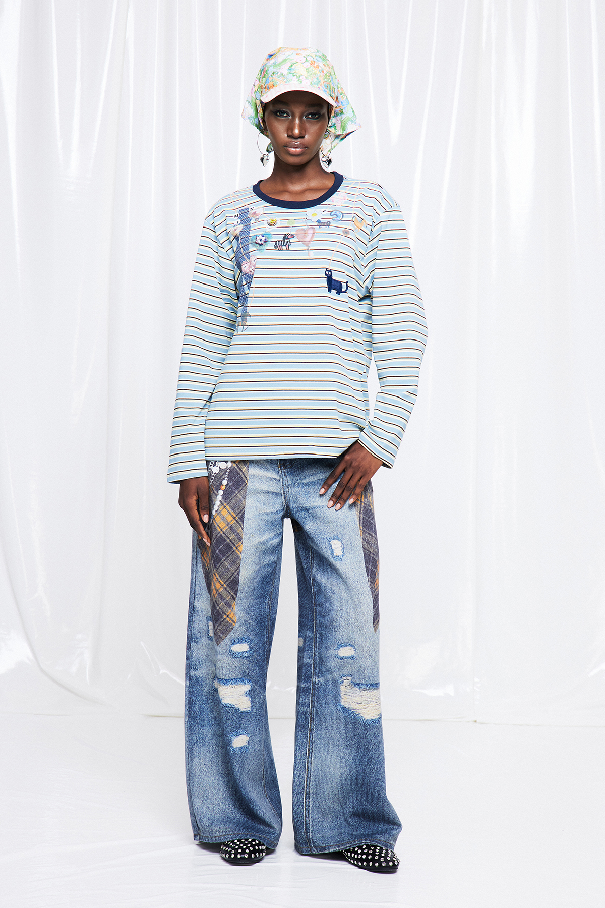 Friday Stripe Print Top