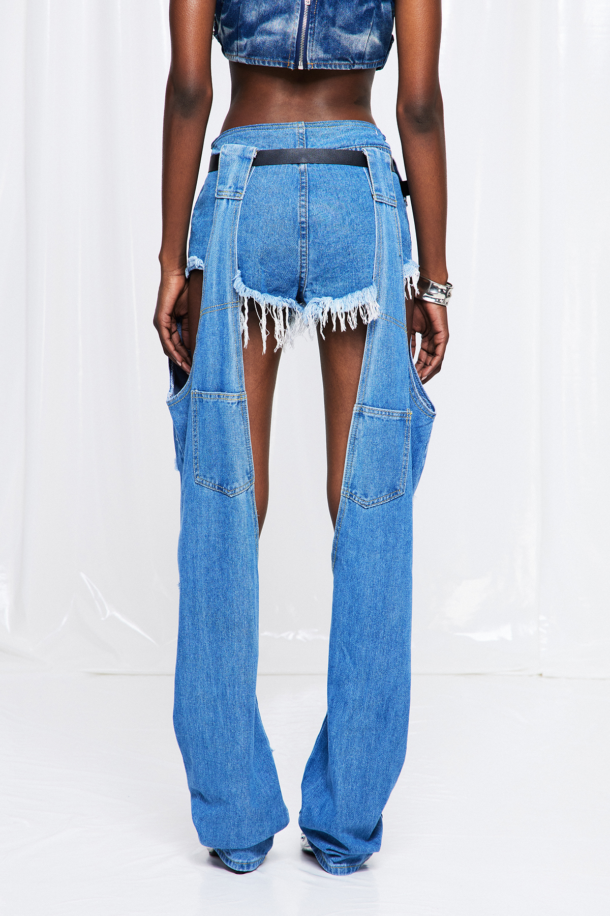 Fridubert Ripped Cutout Baggy Jeans