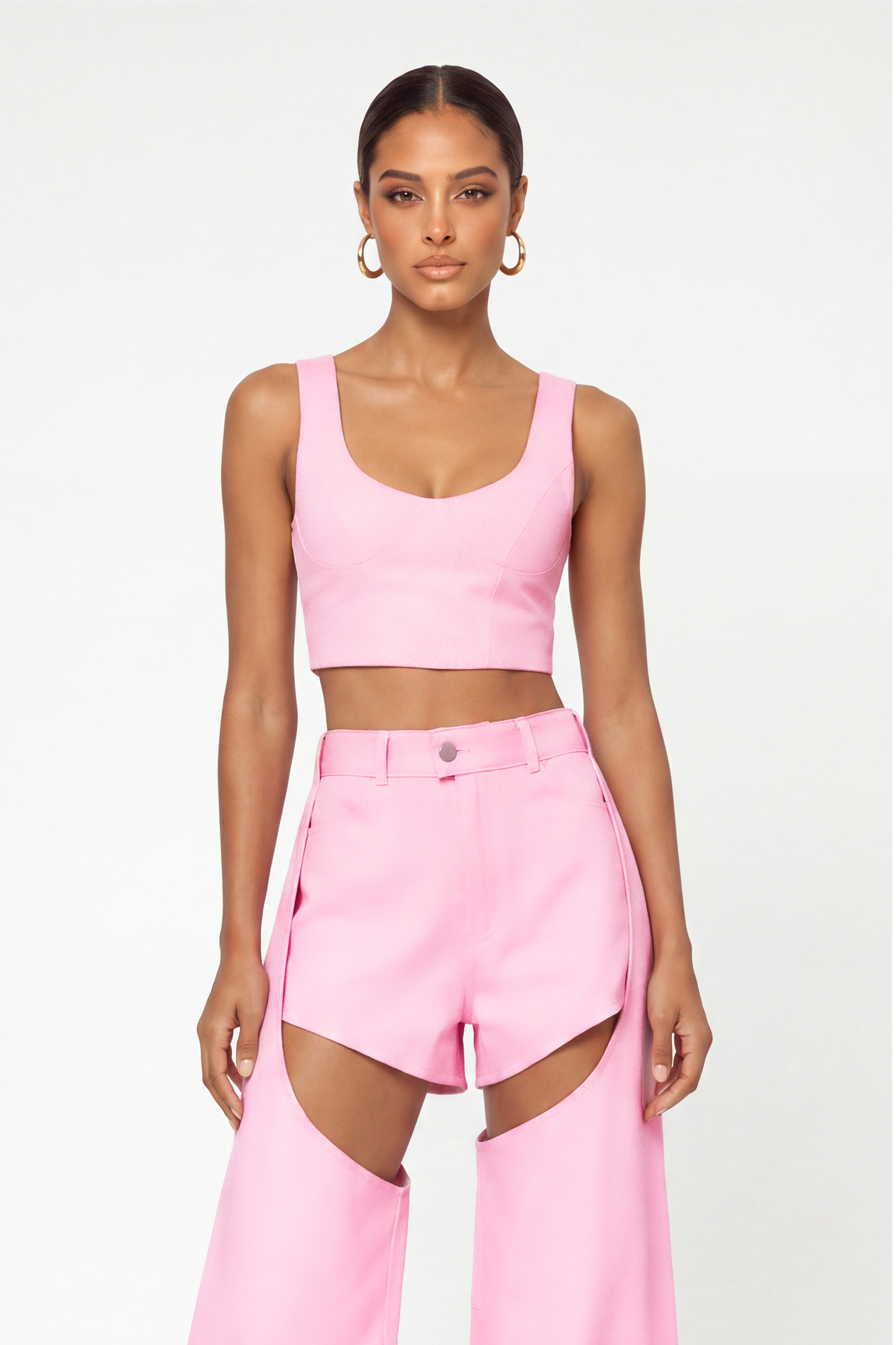 Fridubert Three Piece Cutout Pants Set