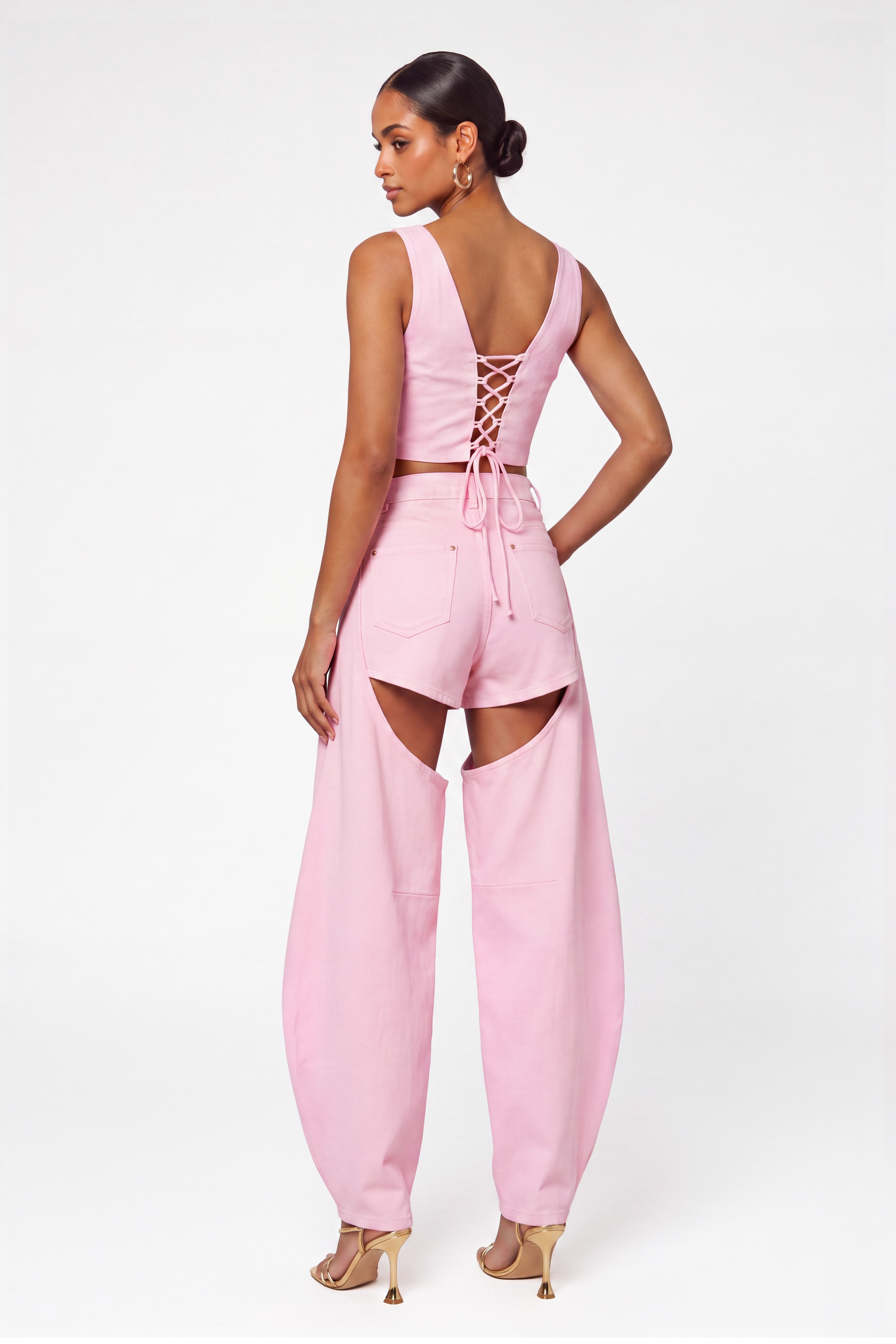 Fridubert Three Piece Cutout Pants Set