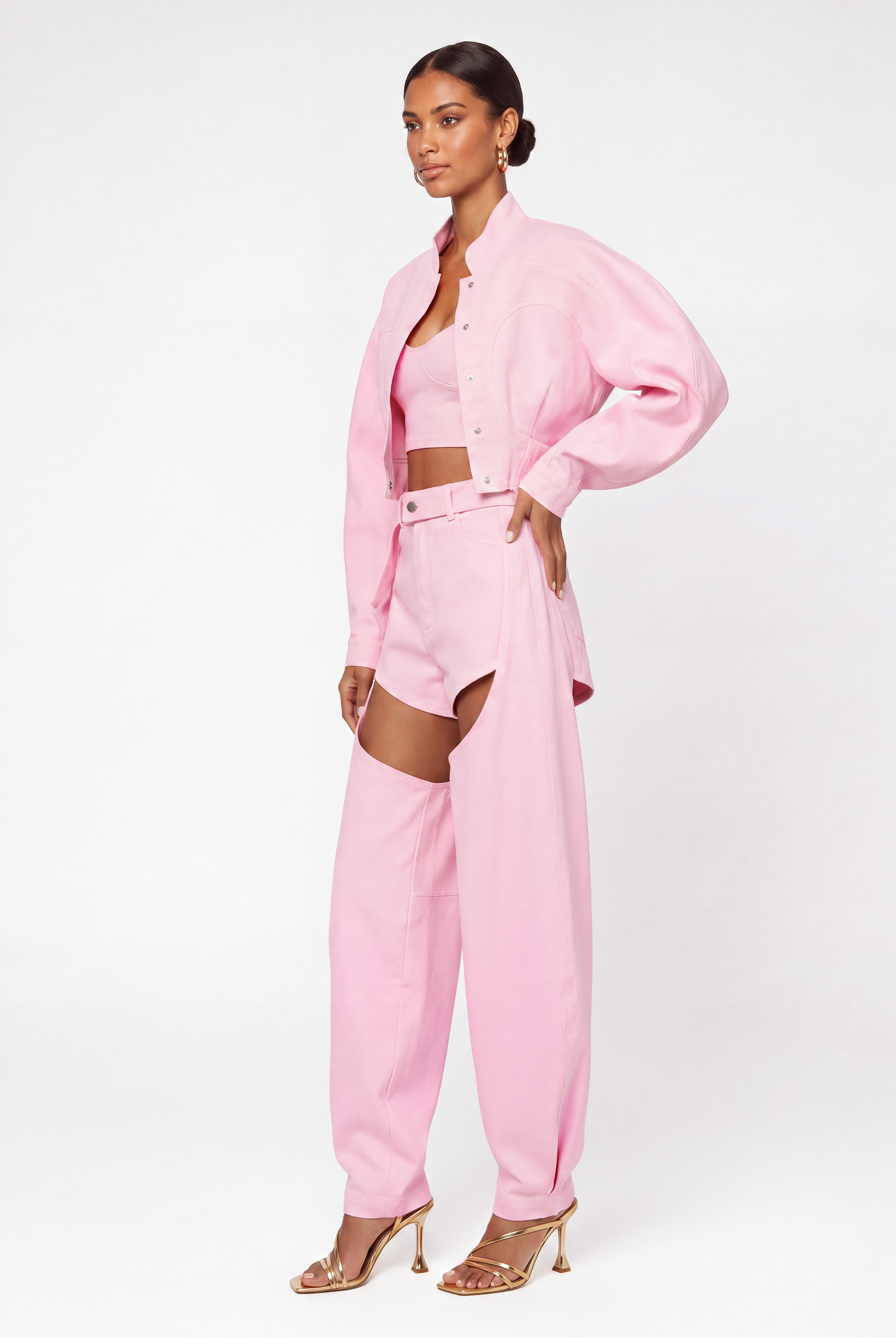 Fridubert Three Piece Cutout Pants Set