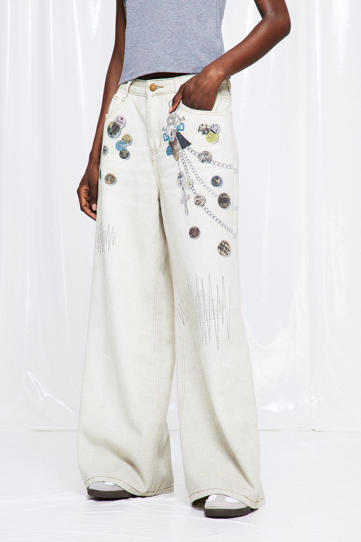 Fridwald Print Jeans