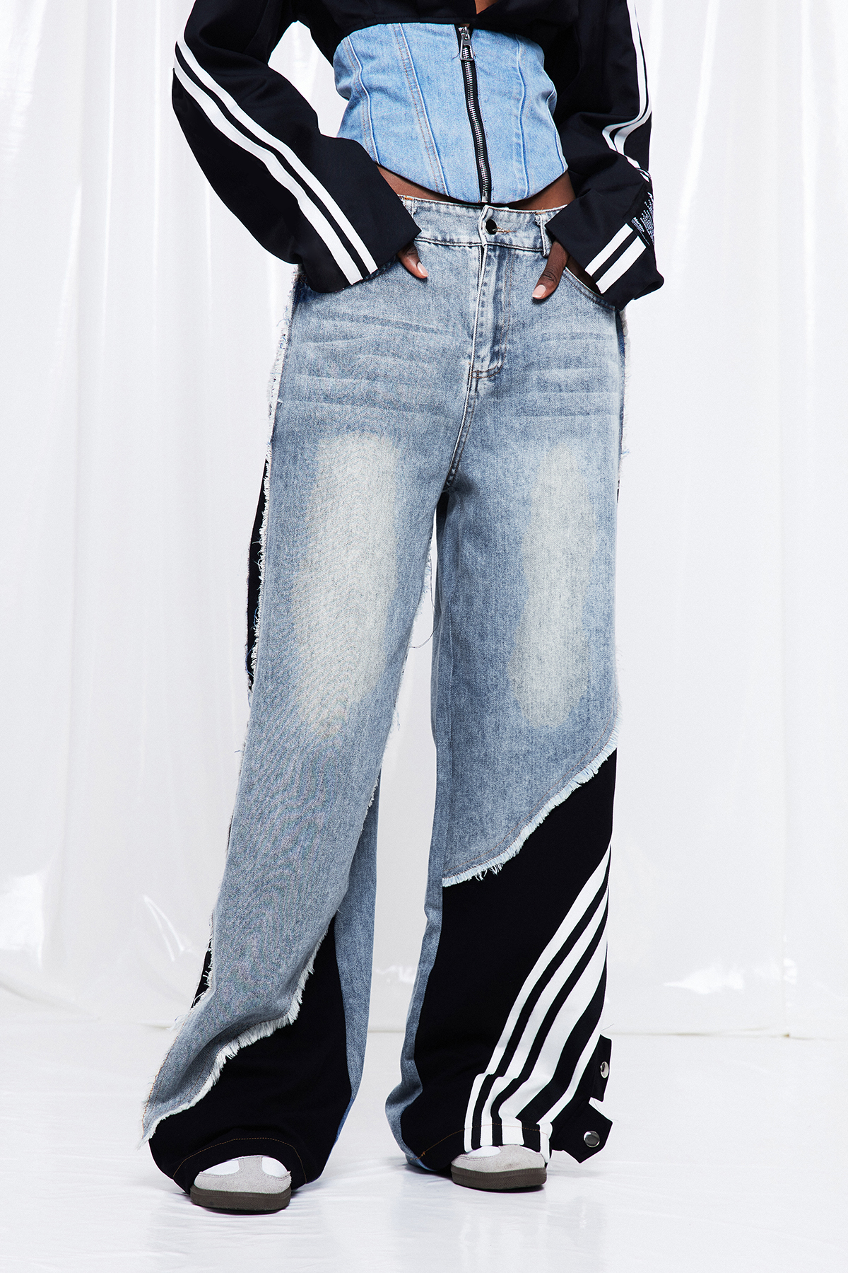 Frigg Deconstruct Fringe Jeans