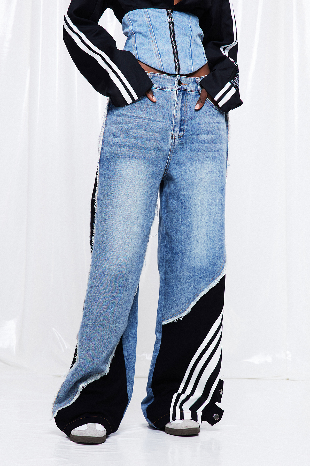 Frigg Deconstruct Fringe Jeans