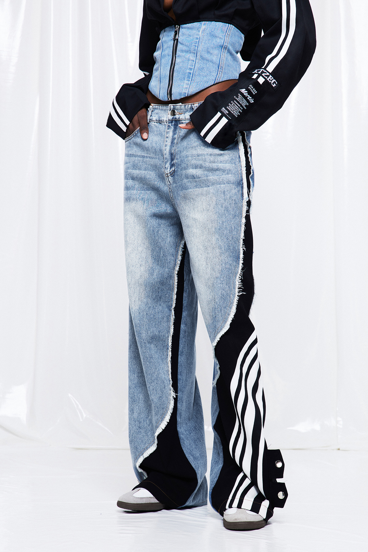 Frigg Deconstruct Fringe Jeans