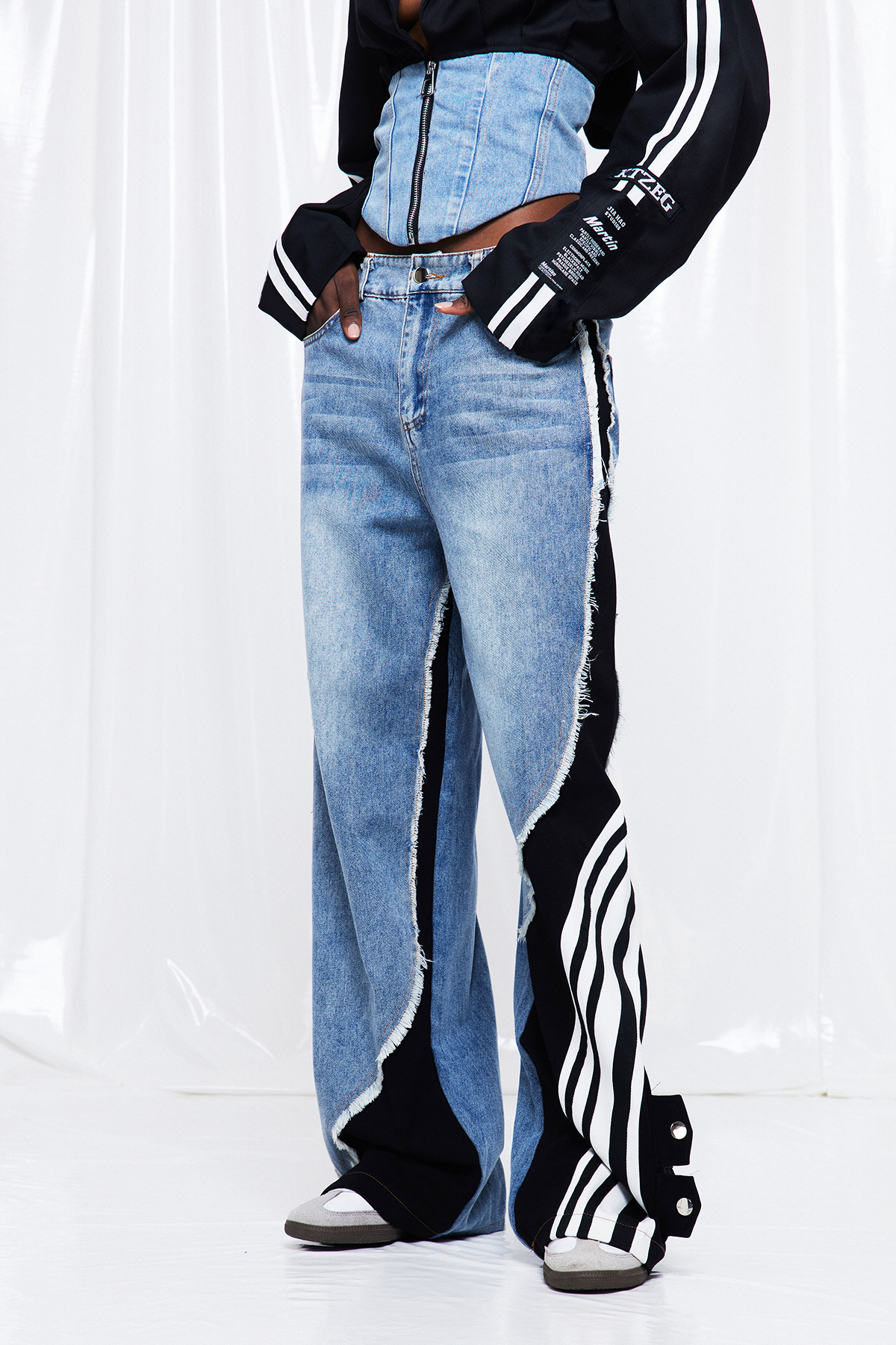 Frigg Deconstruct Fringe Jeans
