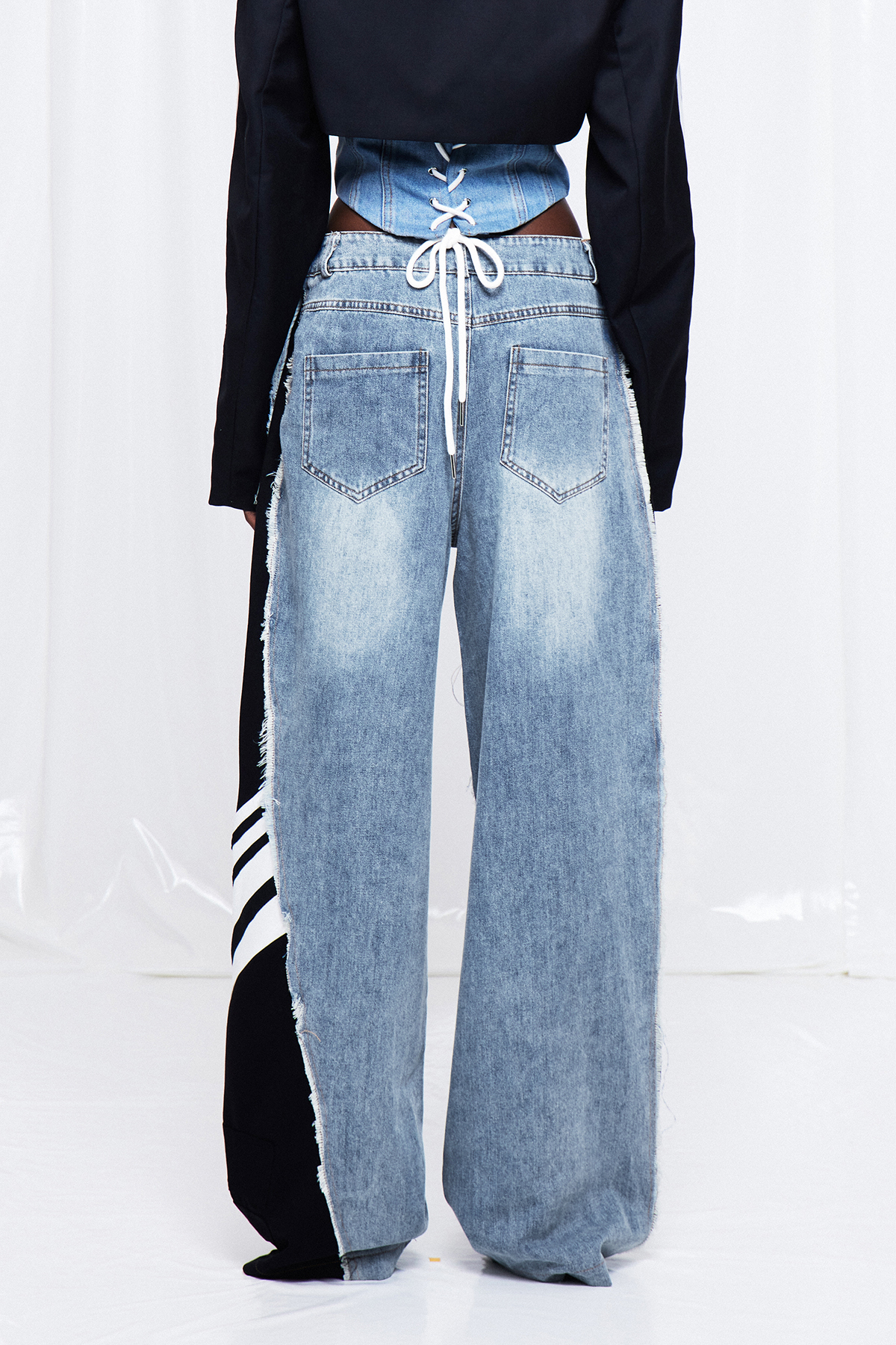 Frigg Deconstruct Fringe Jeans