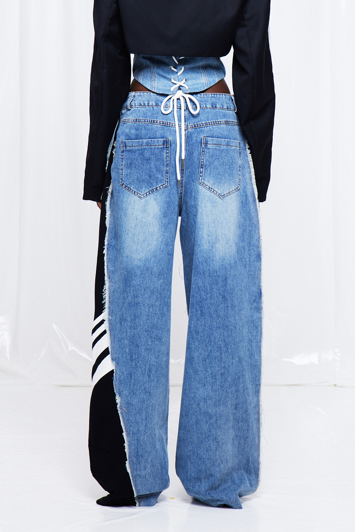 Frigg Deconstruct Fringe Jeans