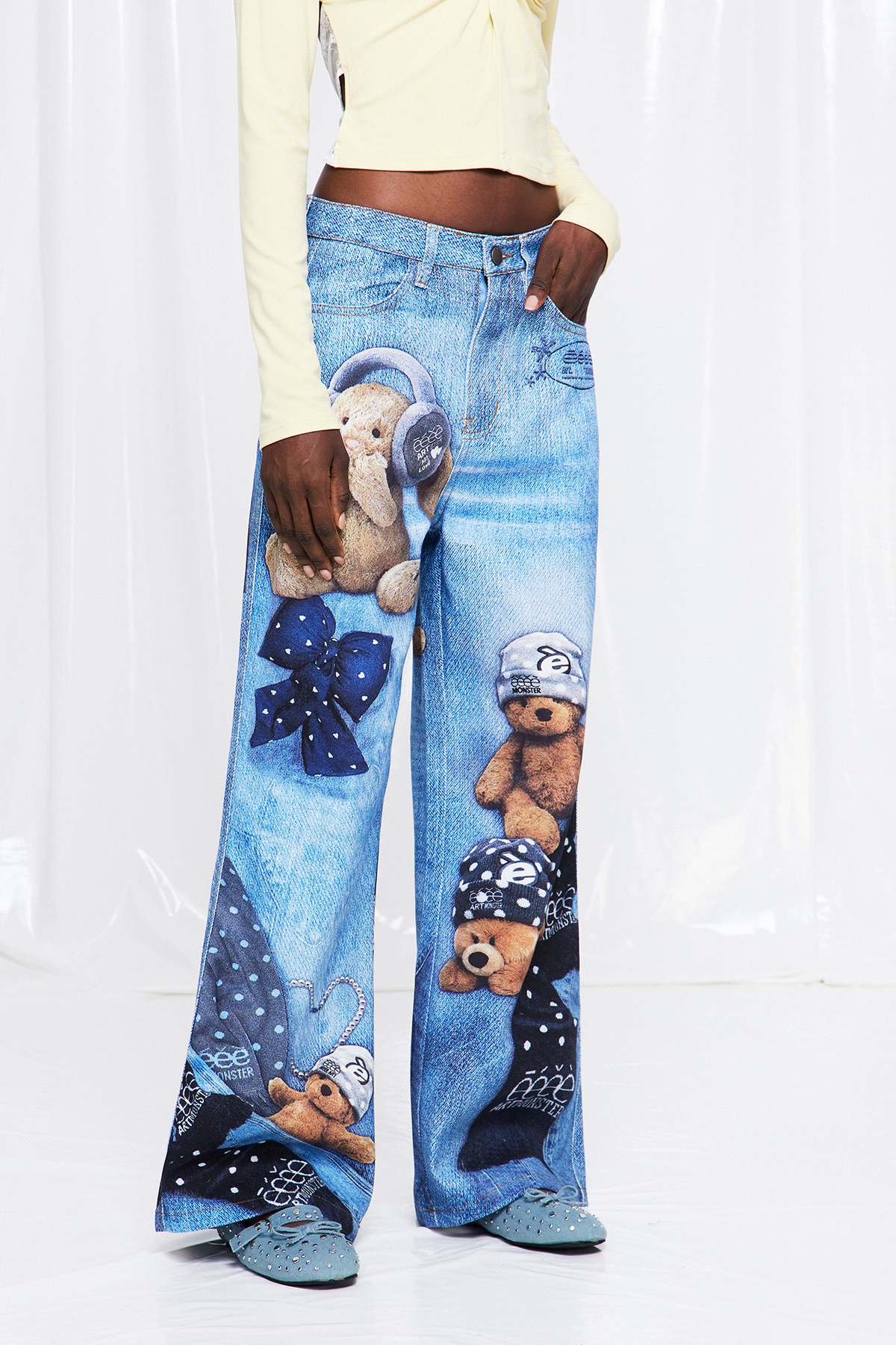 Fritz Dot Print Jeans