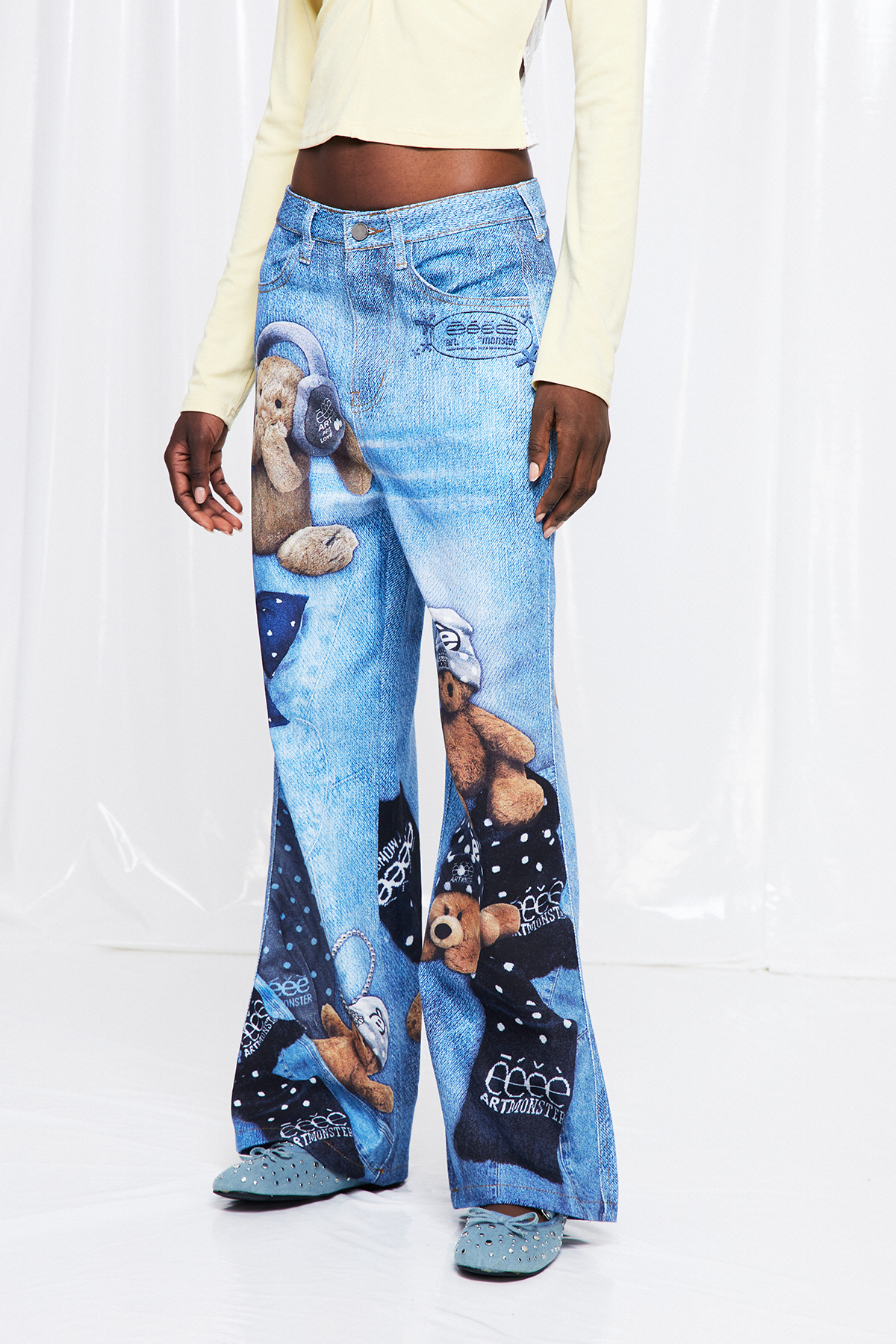 Fritz Dot Print Jeans