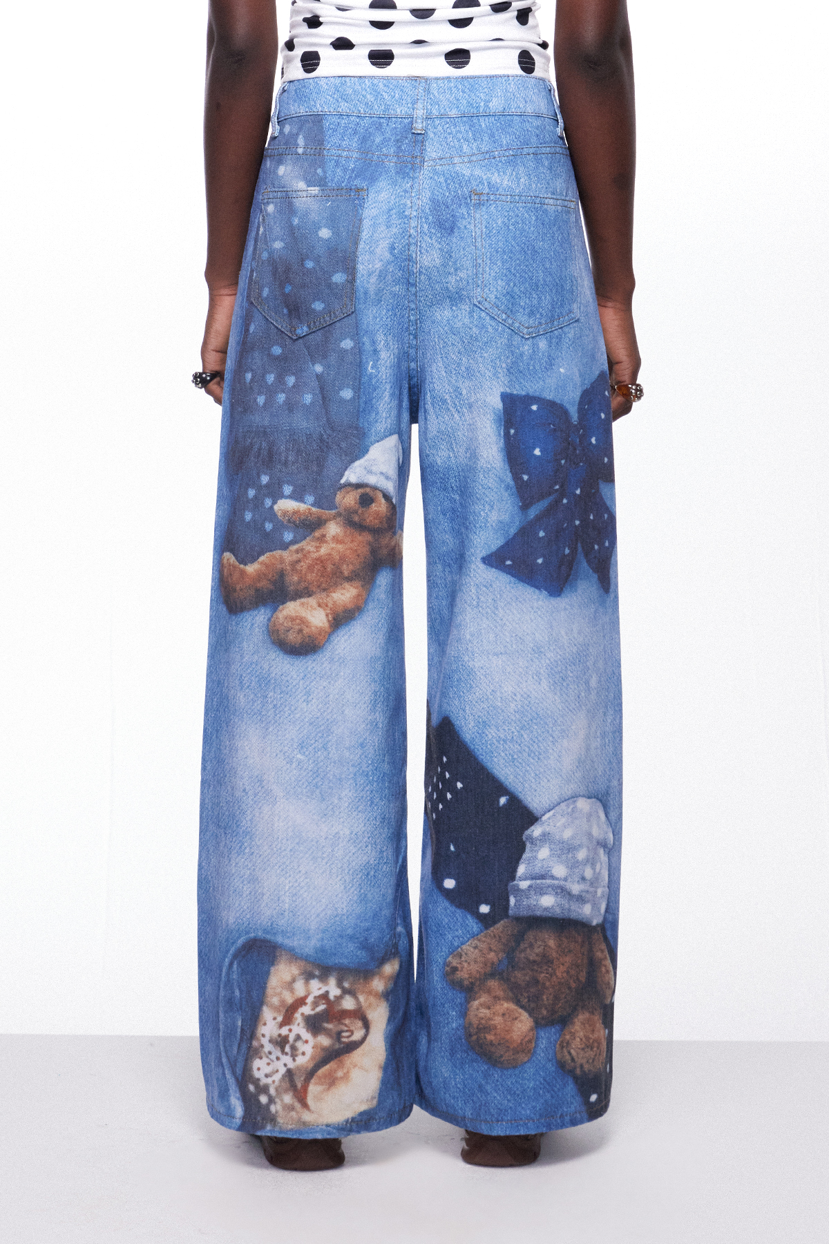 Fritz Print Barrel Jeans