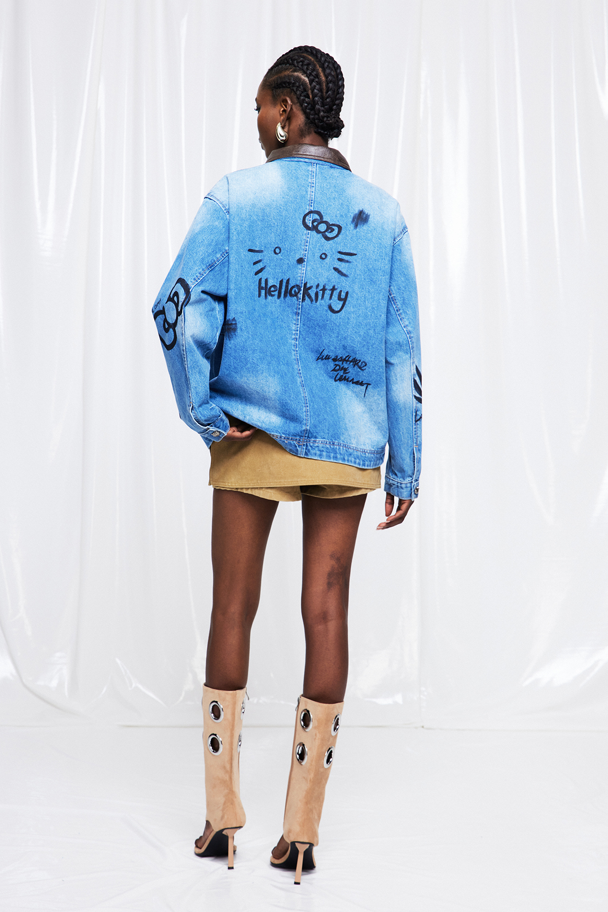 Fritzi Print Denim Jacket