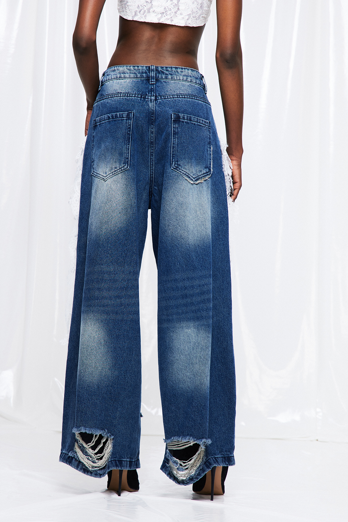 Frodo Lace Ripped Jeans