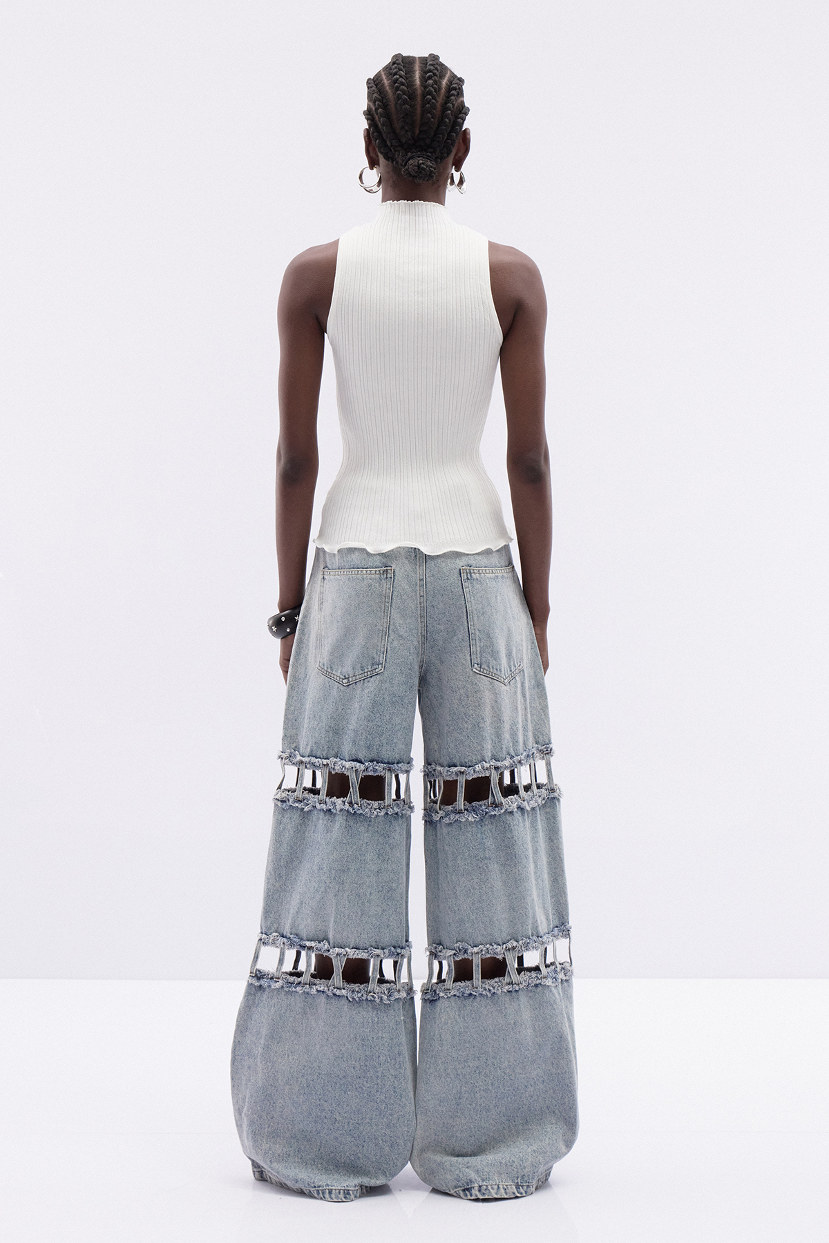 Frosina Cutout Ripped Jeans