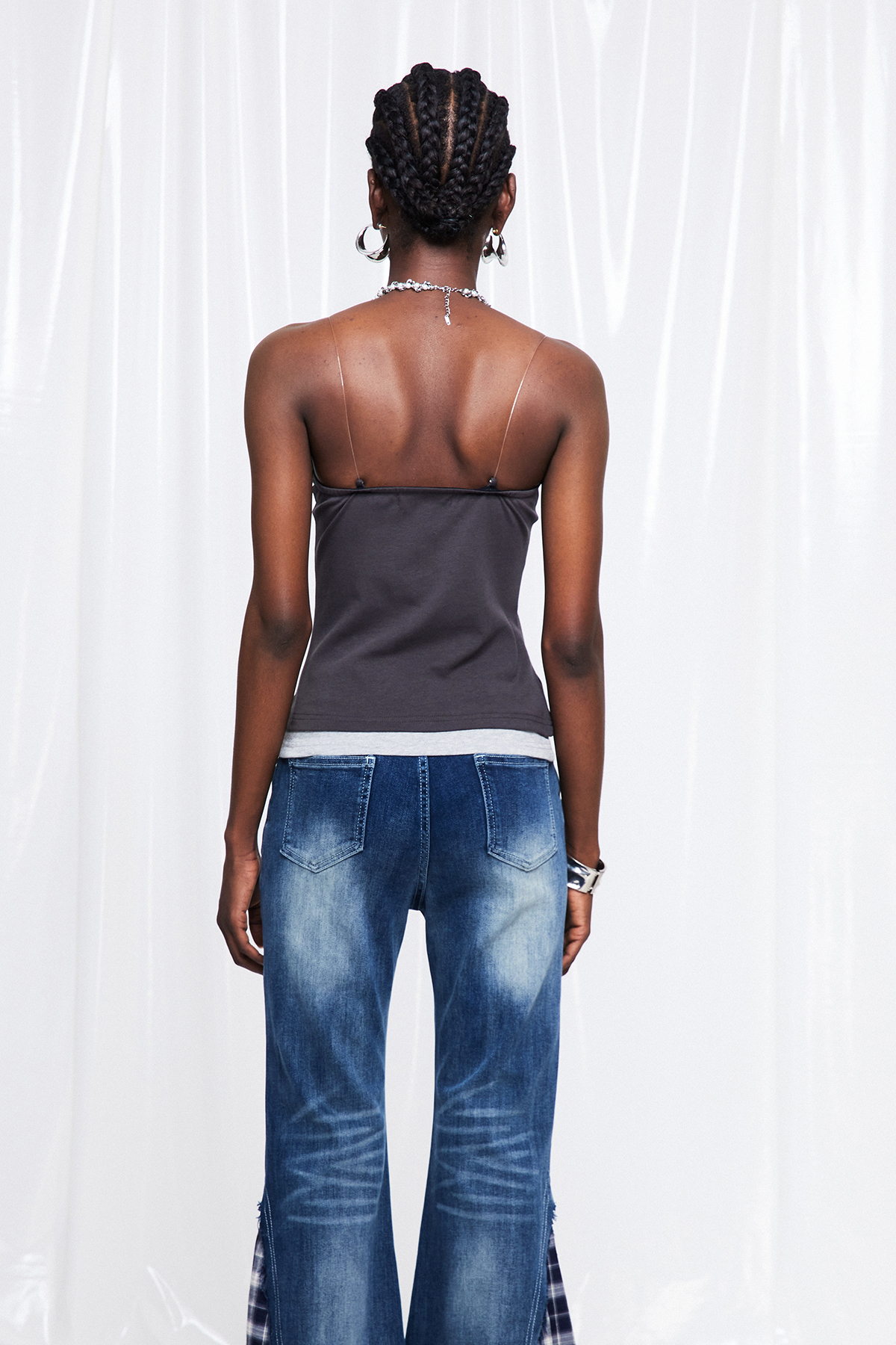 Fructuoso Strapless Print Top