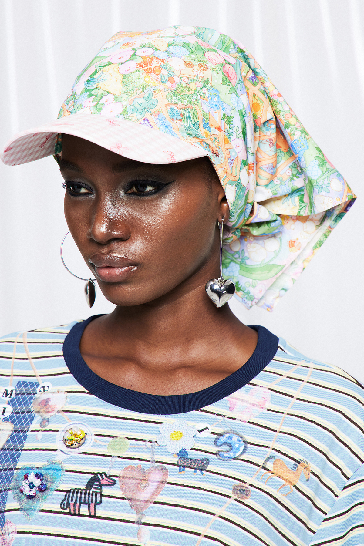 Frutos Grid Print Hat