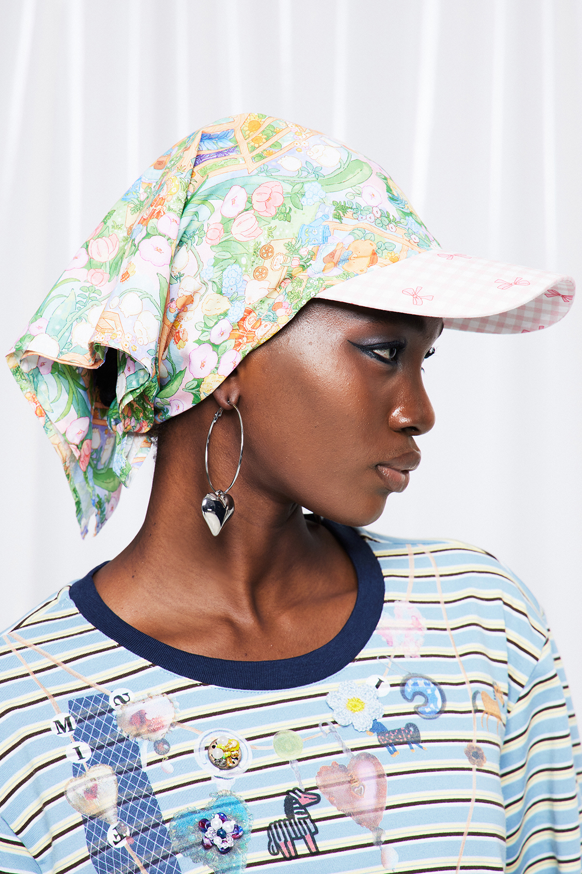 Frutos Grid Print Hat