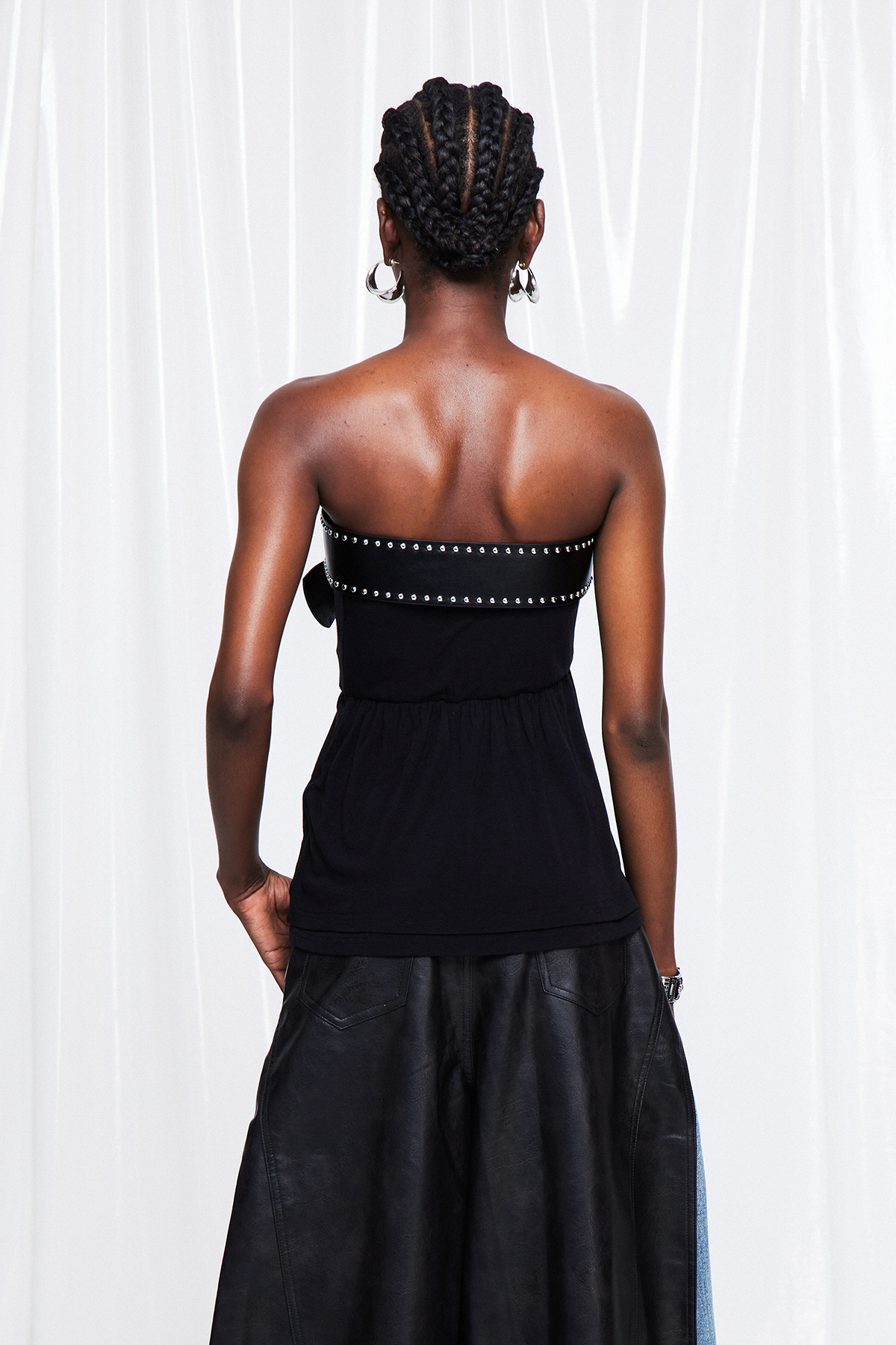 Fryderyka Strapless Ruffle Top