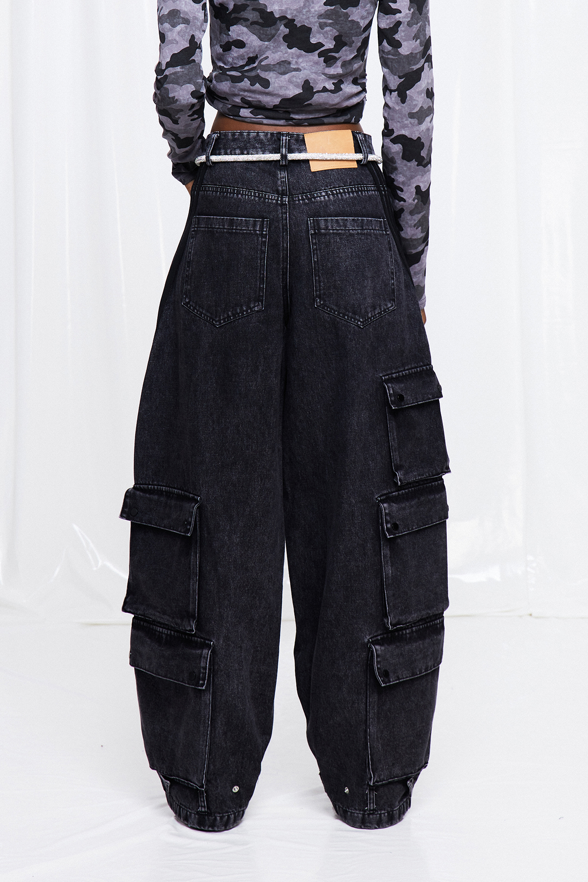 Fulvia Stripe Cargo Jeans